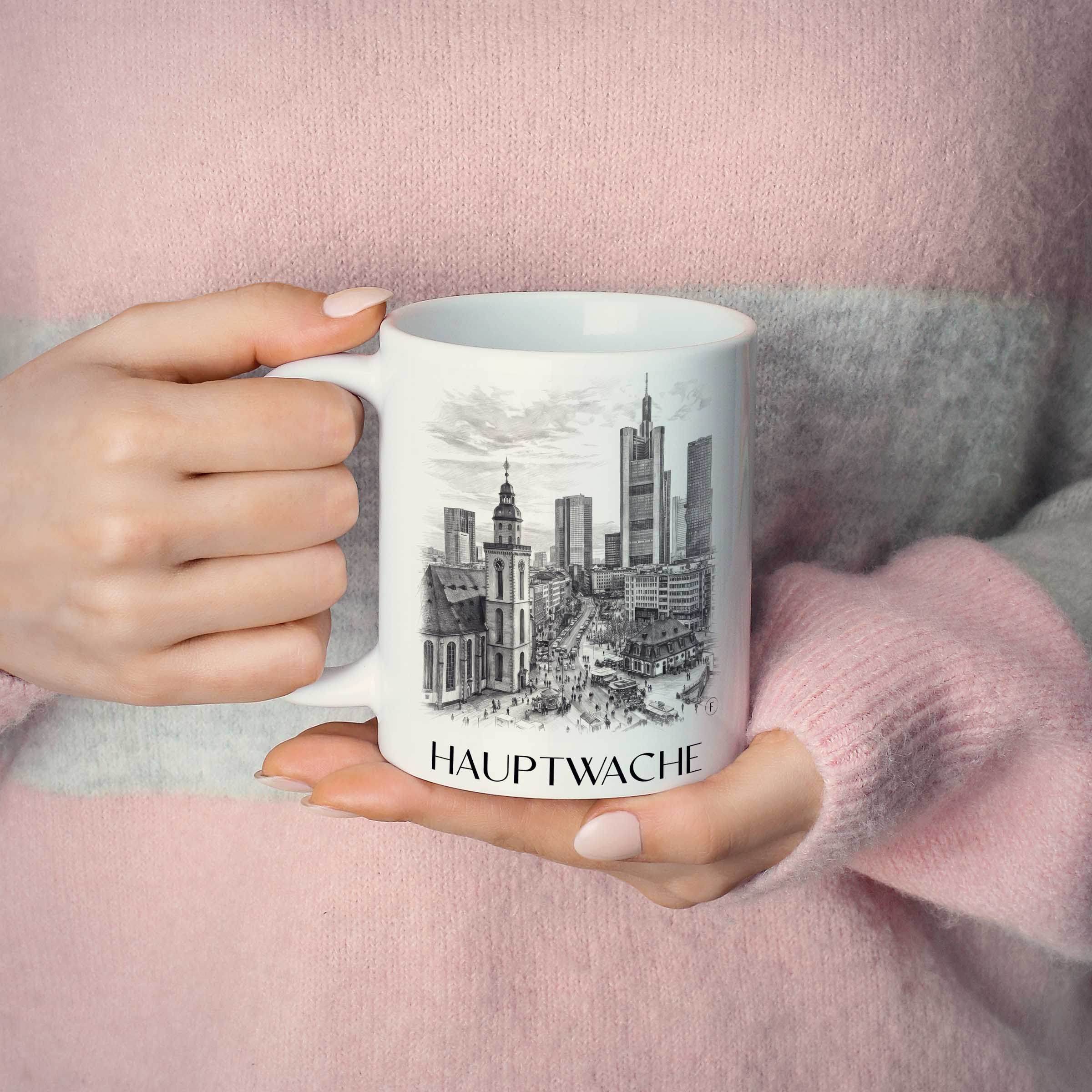 hauptwache-frankfurt-deutschland-kaffeebecher-bleistift-zeichnung-drawing