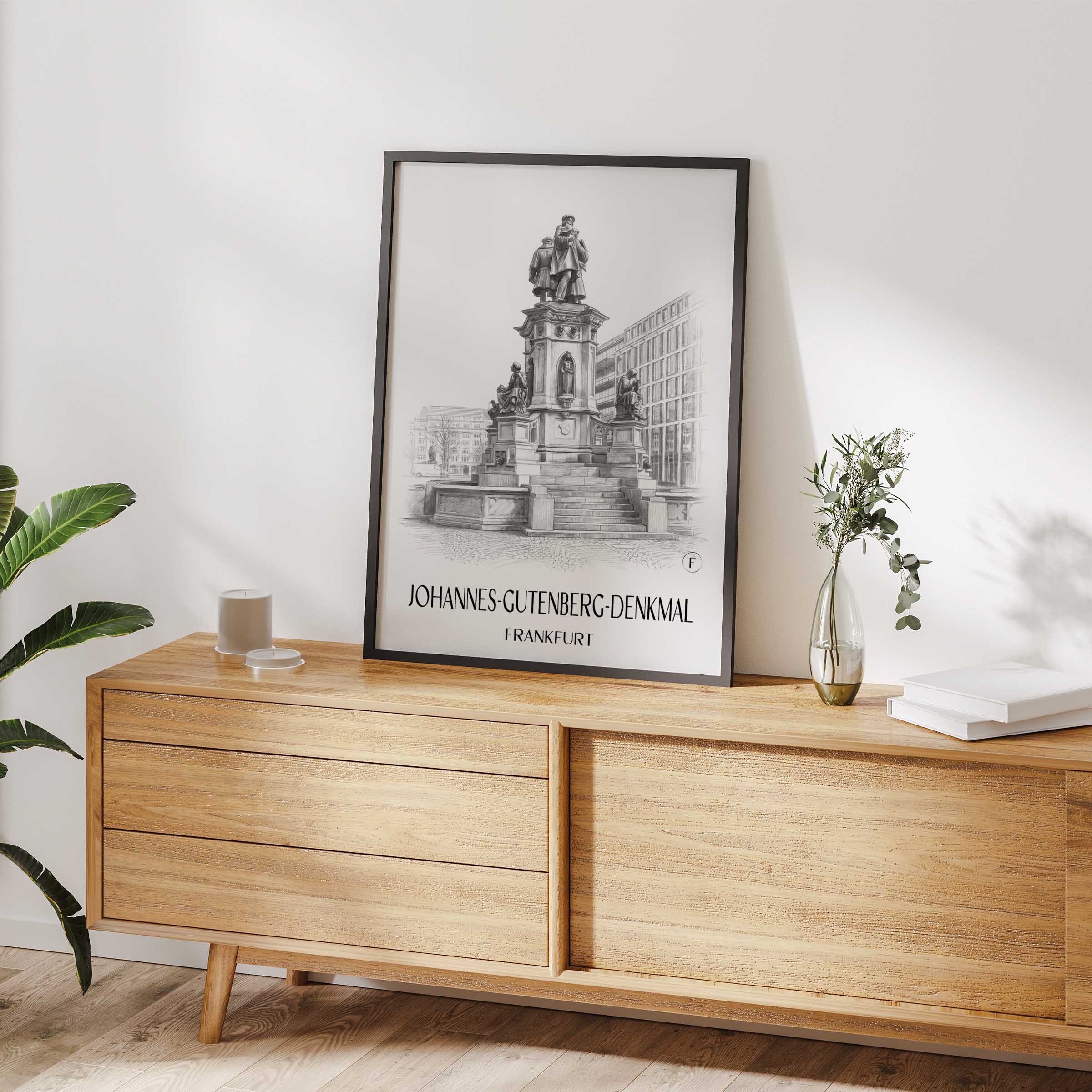 johannes-gutenberg-denkmal-frankfurt--deutschland-poster-bleistift-zeichnung-drawing