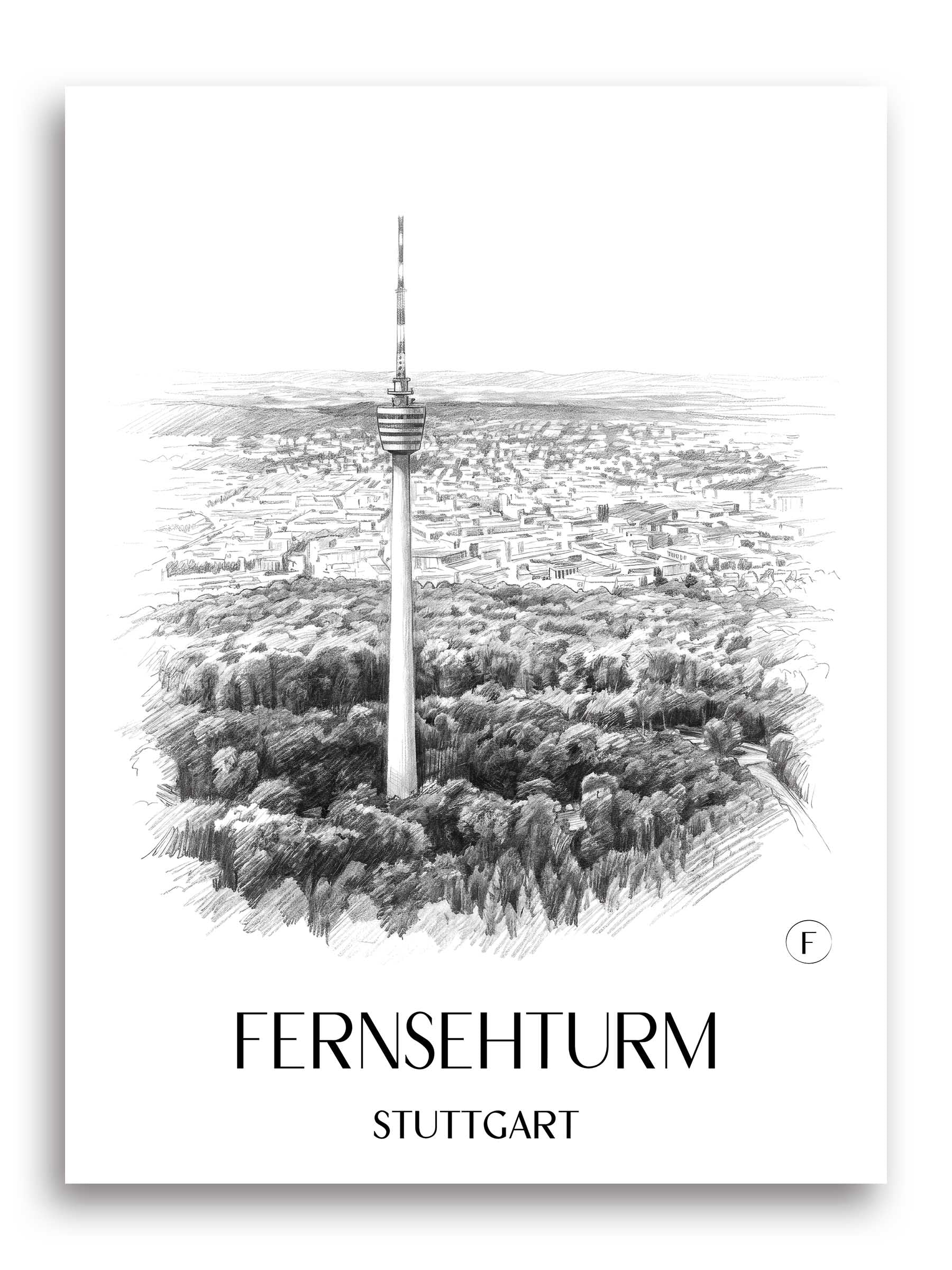 fernsehturm-stuttgart-deutschland-poster-bleistift-zeichnung-drawing