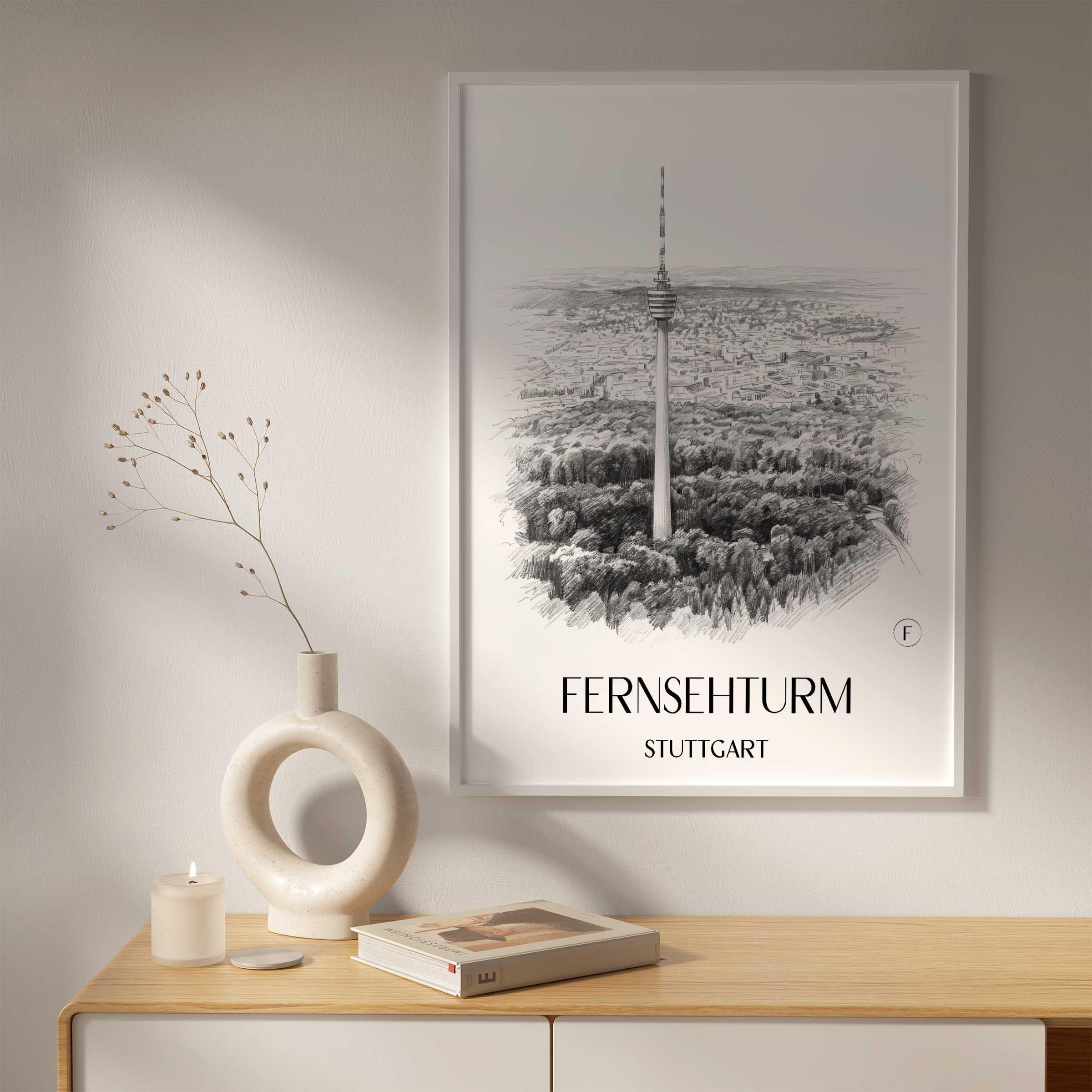 fernsehturm-stuttgart-deutschland-poster-bleistift-zeichnung-drawing