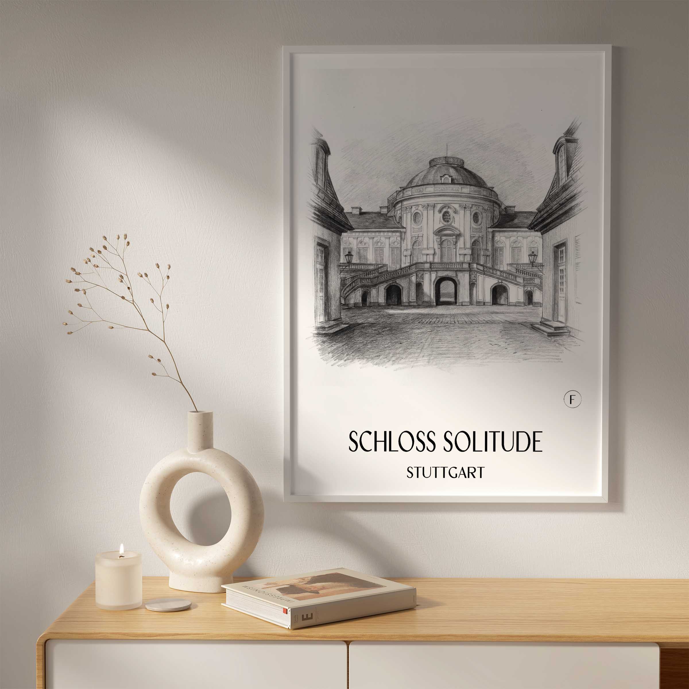 schloss-solitude-stuttgart-deutschland-poster-bleistift-zeichnung-drawing