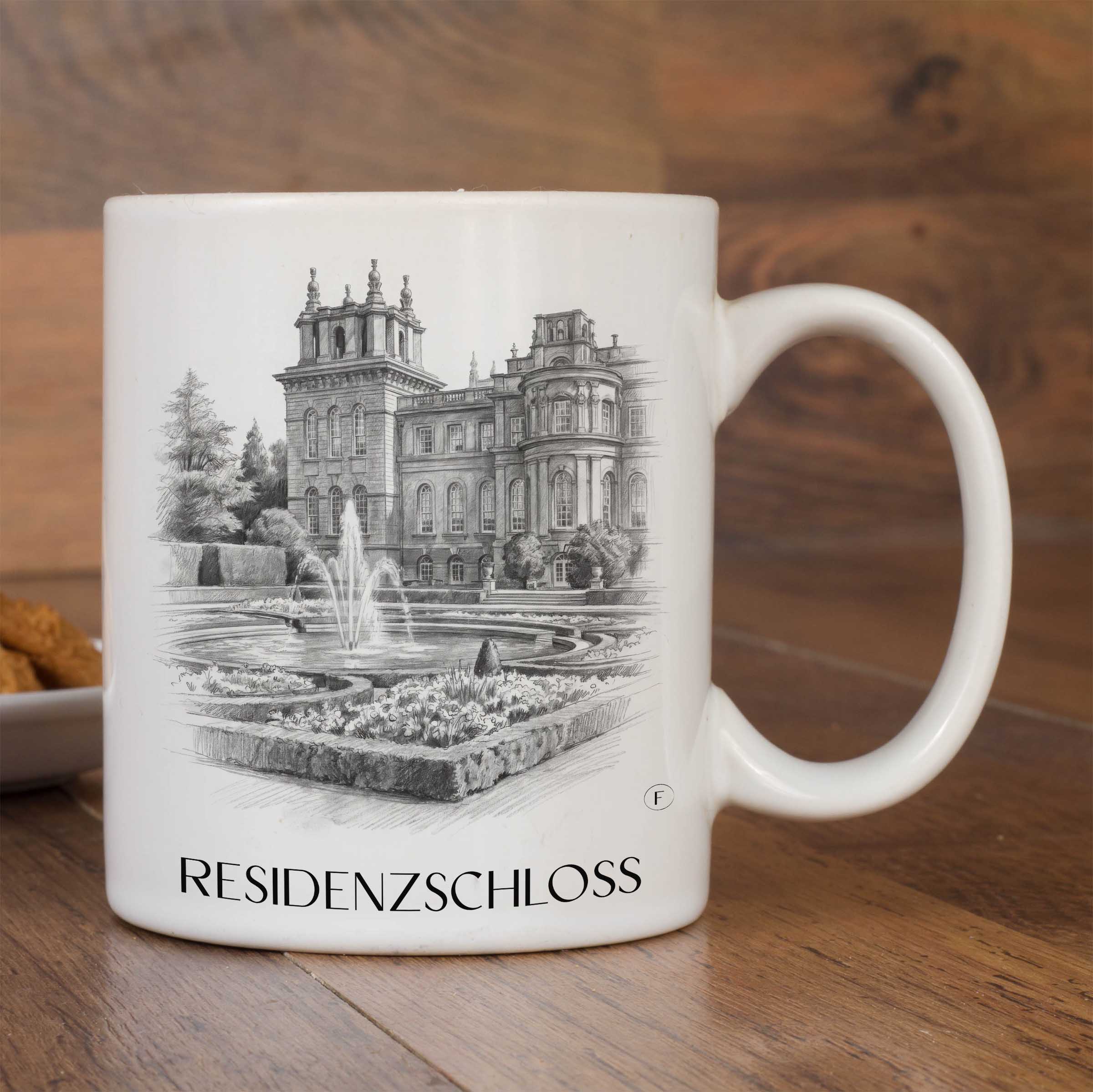 residenzschloss-ludwigsburg-deutschland-kaffeebecher-bleistift-zeichnung-drawing