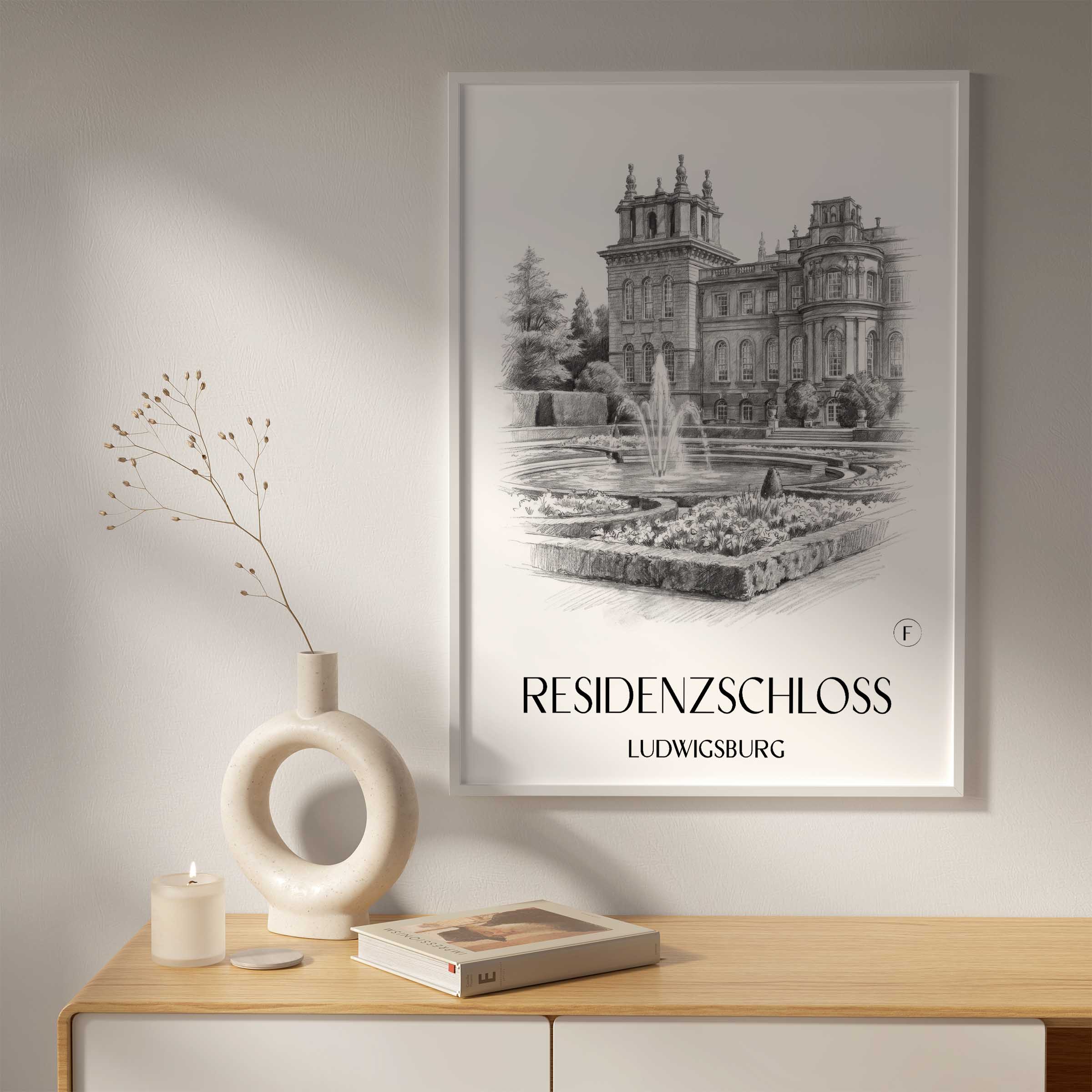 residenzschloss-ludwigsburg-deutschland-poster-bleistift-zeichnung-drawing