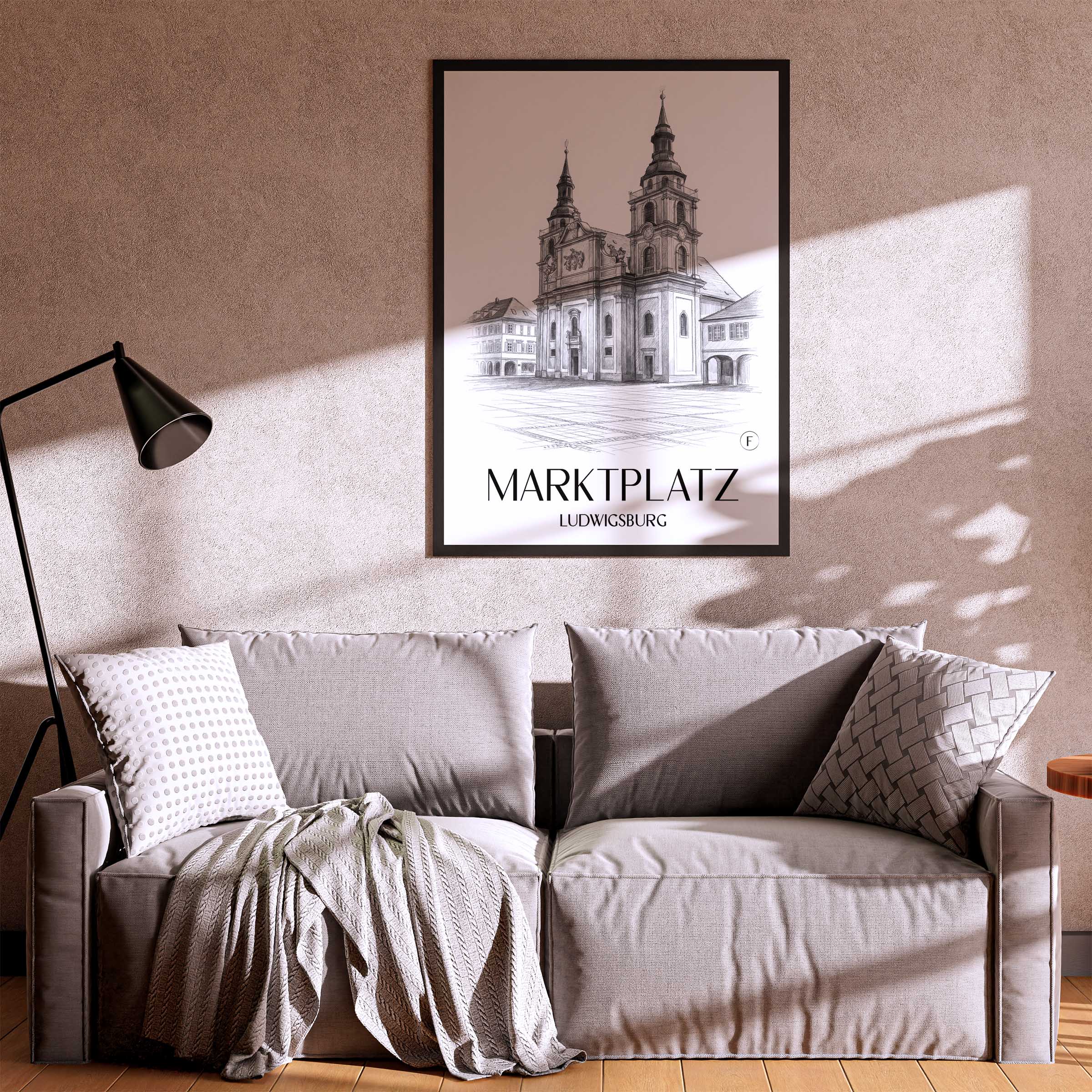 marktplatz-ludwigsburg-deutschland-poster-bleistift-zeichnung-drawing