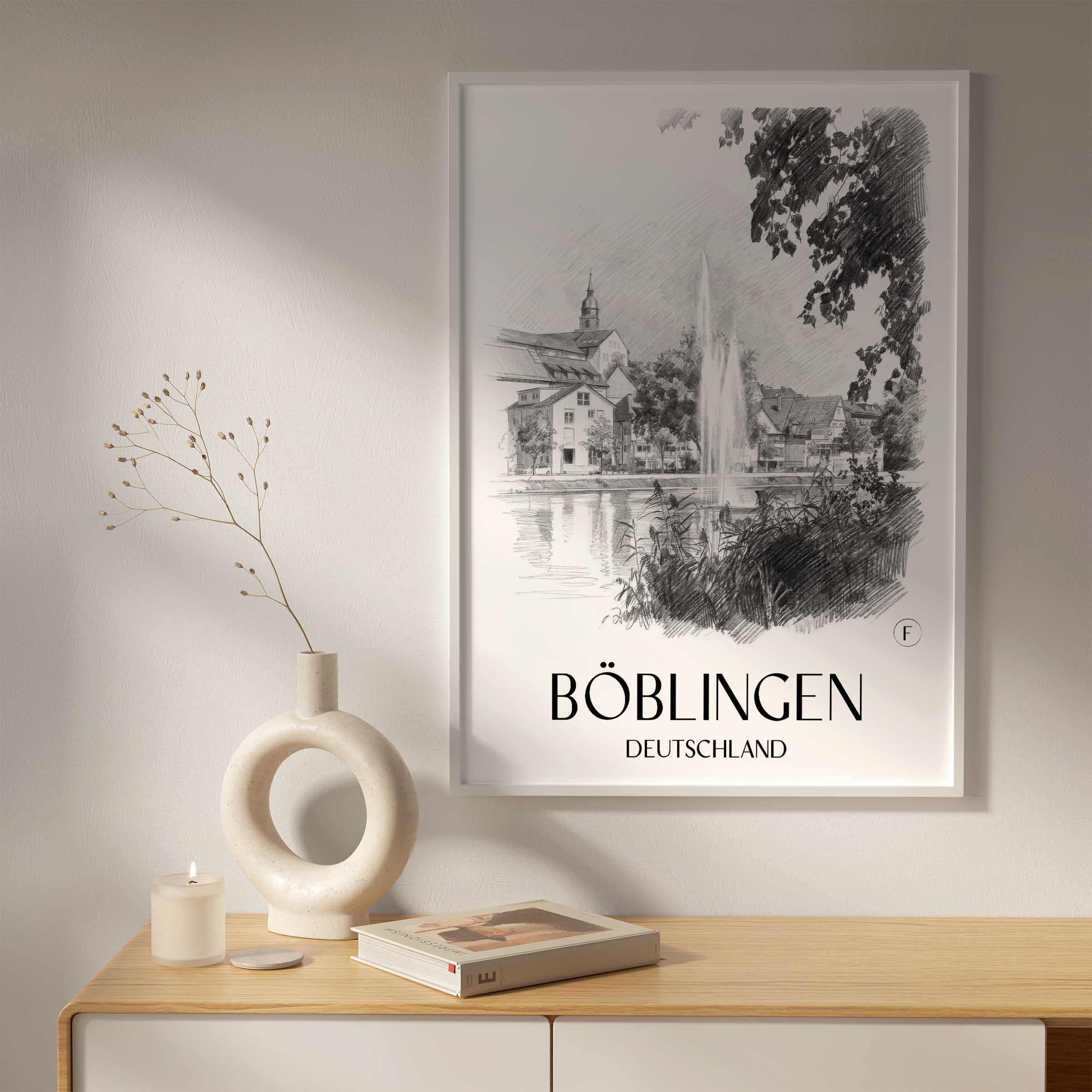 böblingen-deutschland-poster-bleistift-zeichnung-drawing