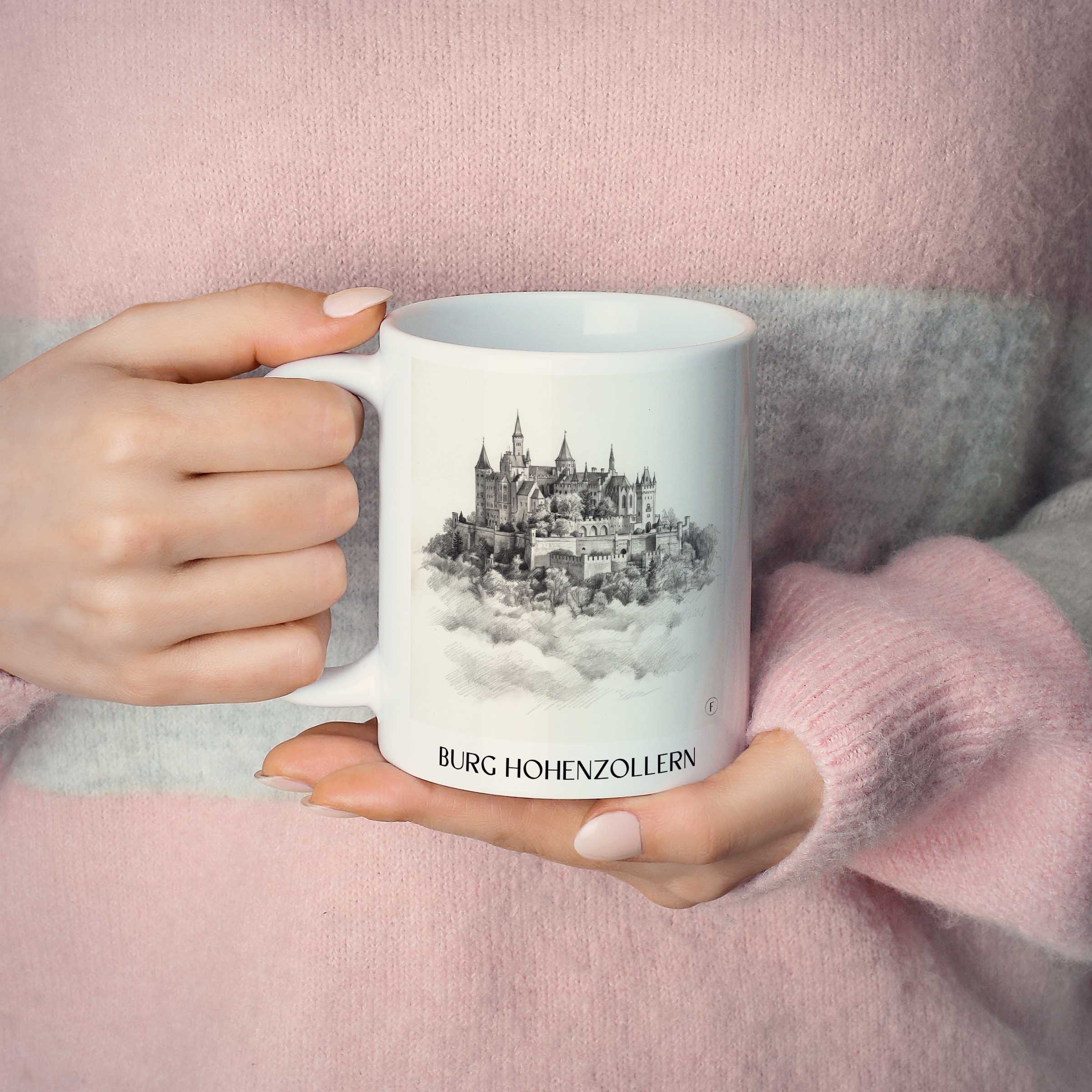 burg-hohenzollern-schwäbische-alb-deutschland-kaffeebecher-bleistift-zeichnung-drawing