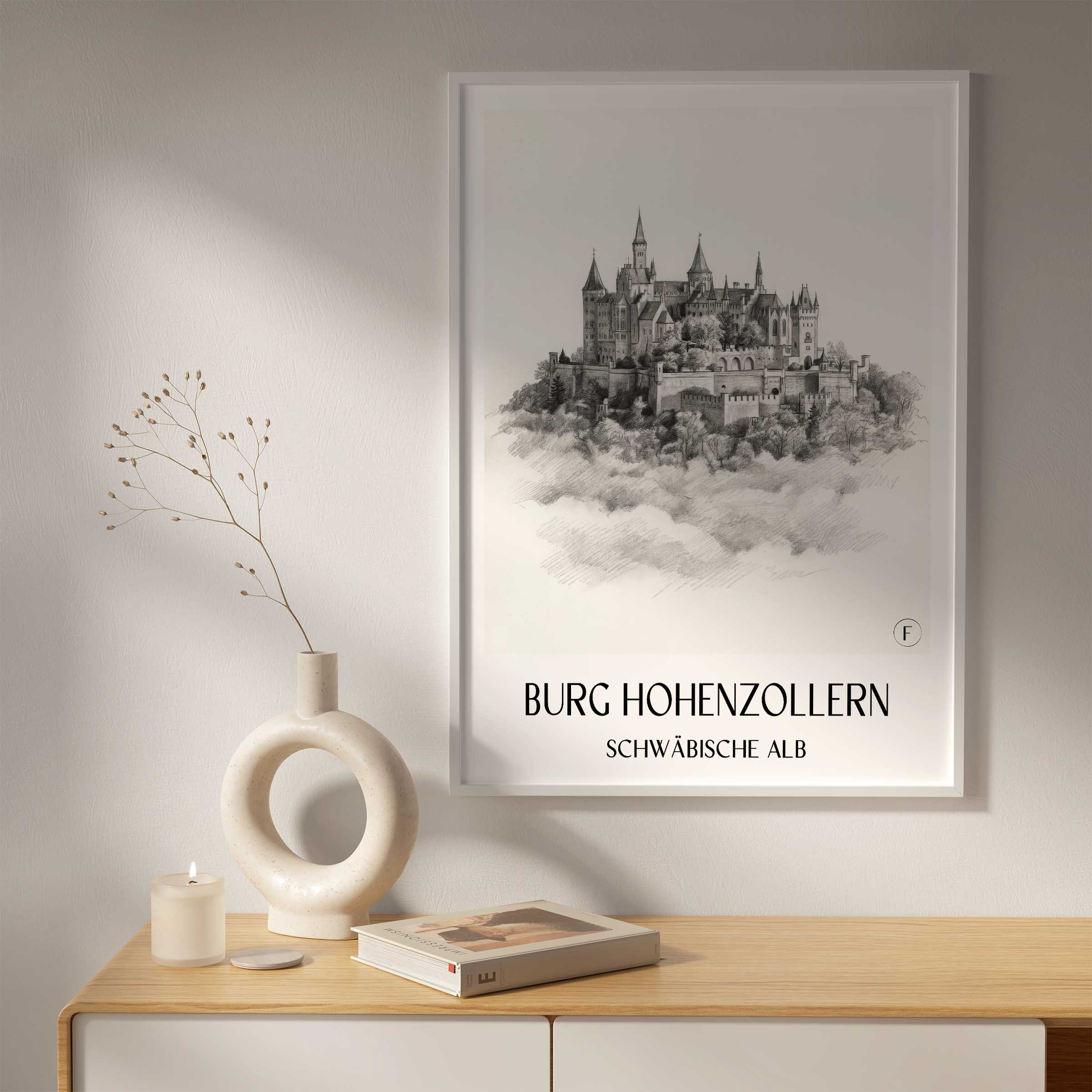 burg-hohenzollern-schwäbische-alb-deutschland-poster-bleistift-zeichnung-drawing