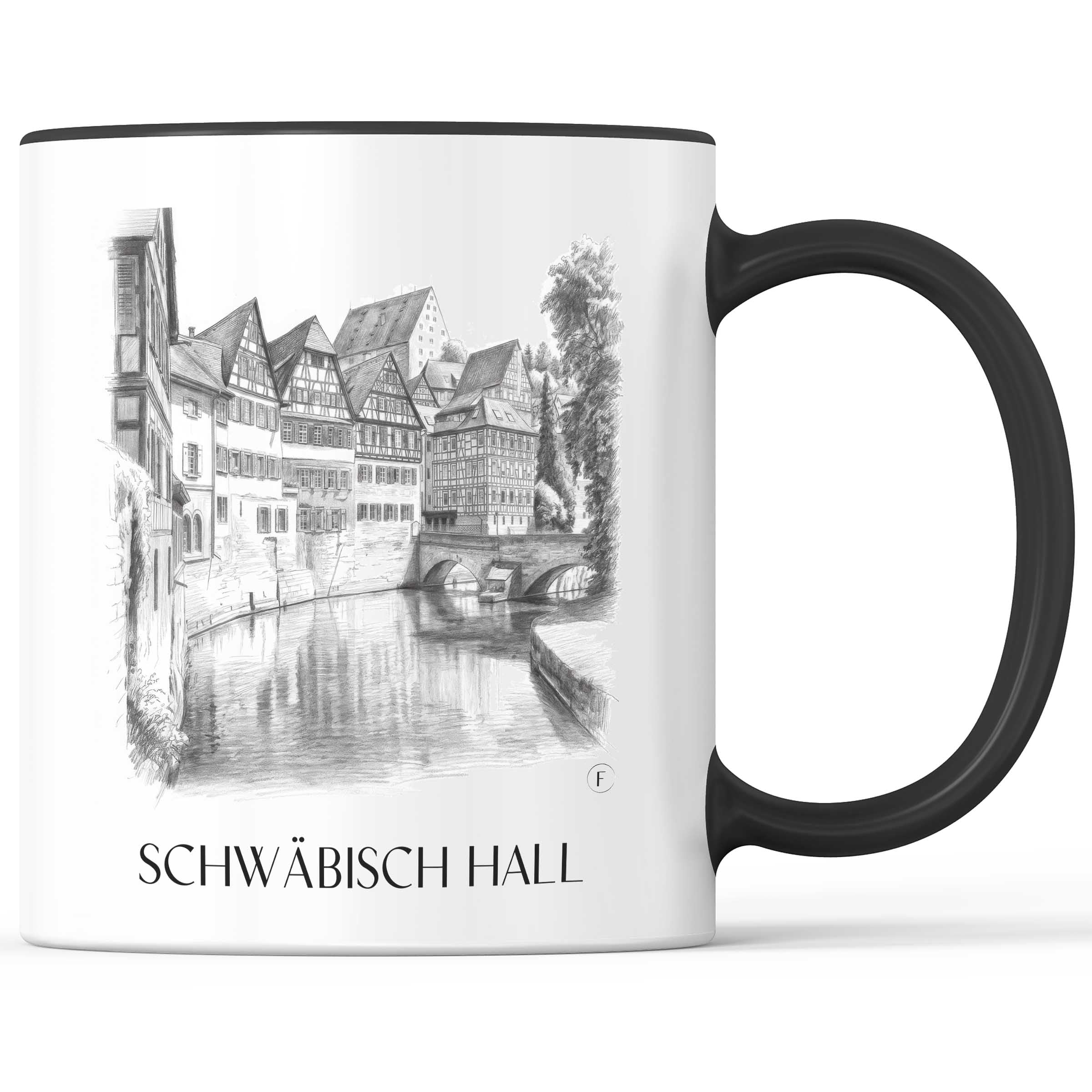 schwäbisch-hall-deutschland-kaffeebecher-bleistift-zeichnung-drawing