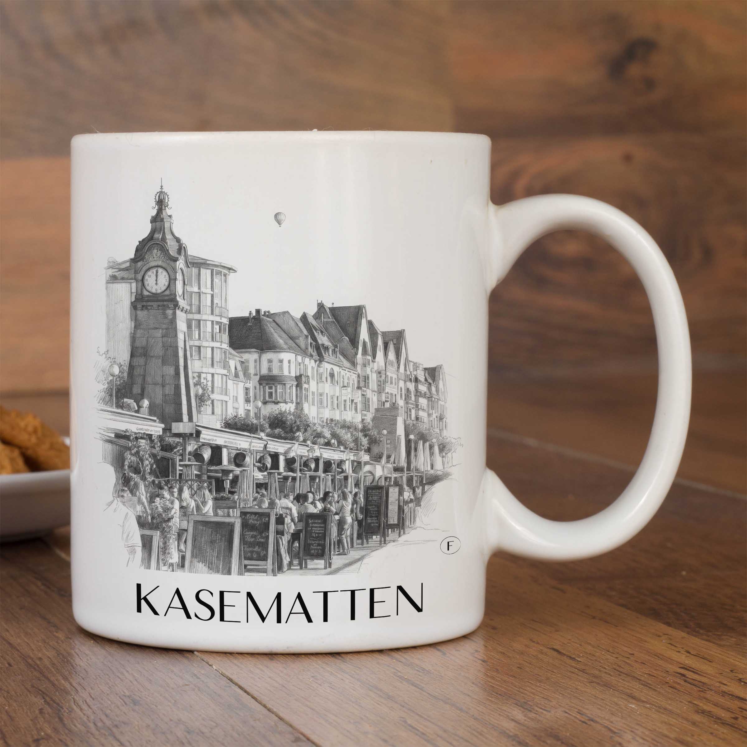 kasematten-düsseldorf-deutschland-kaffeebecher-bleistift-zeichnung-drawing