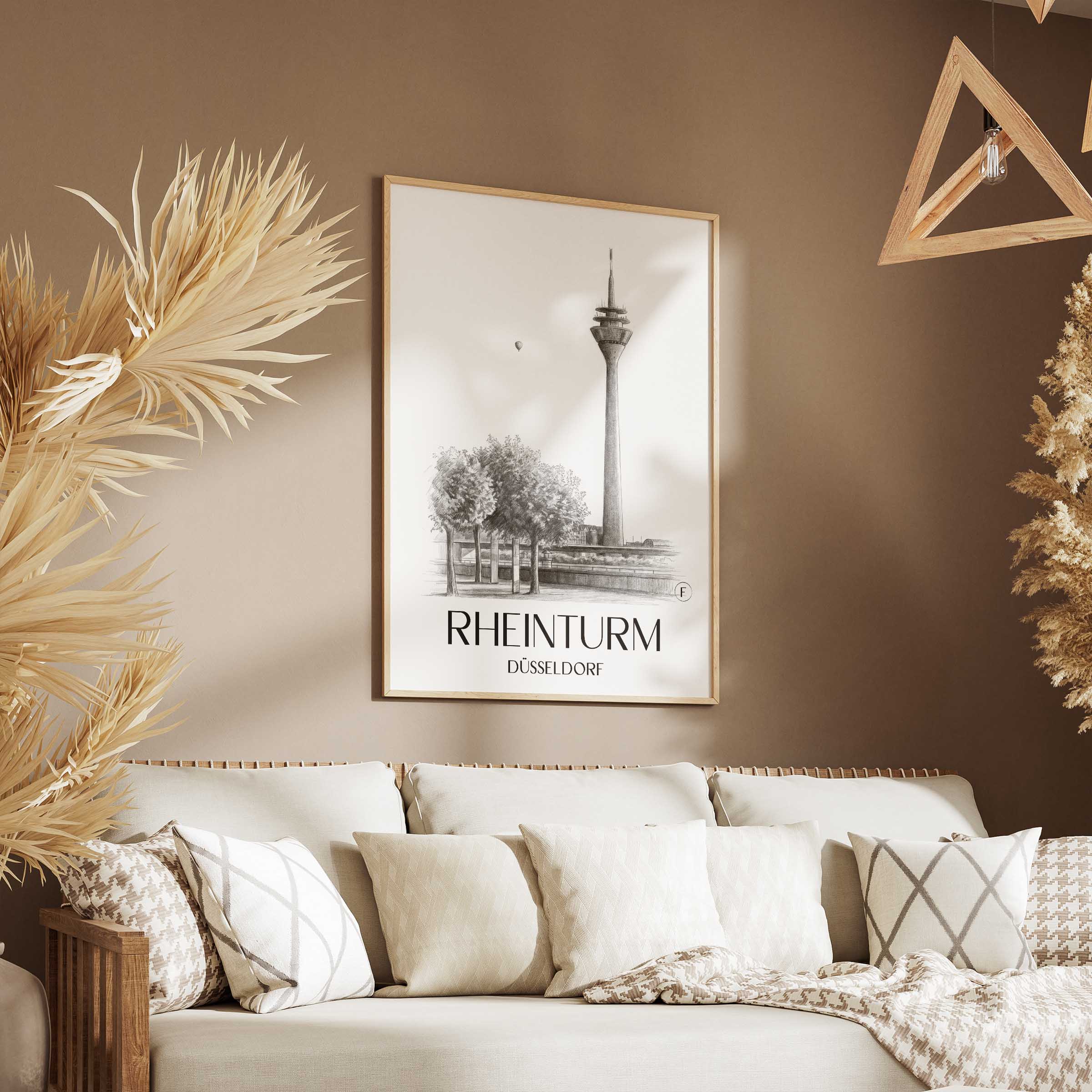 rheinturm-düsseldorf-deutschland-poster-bleistift-zeichnung-drawing