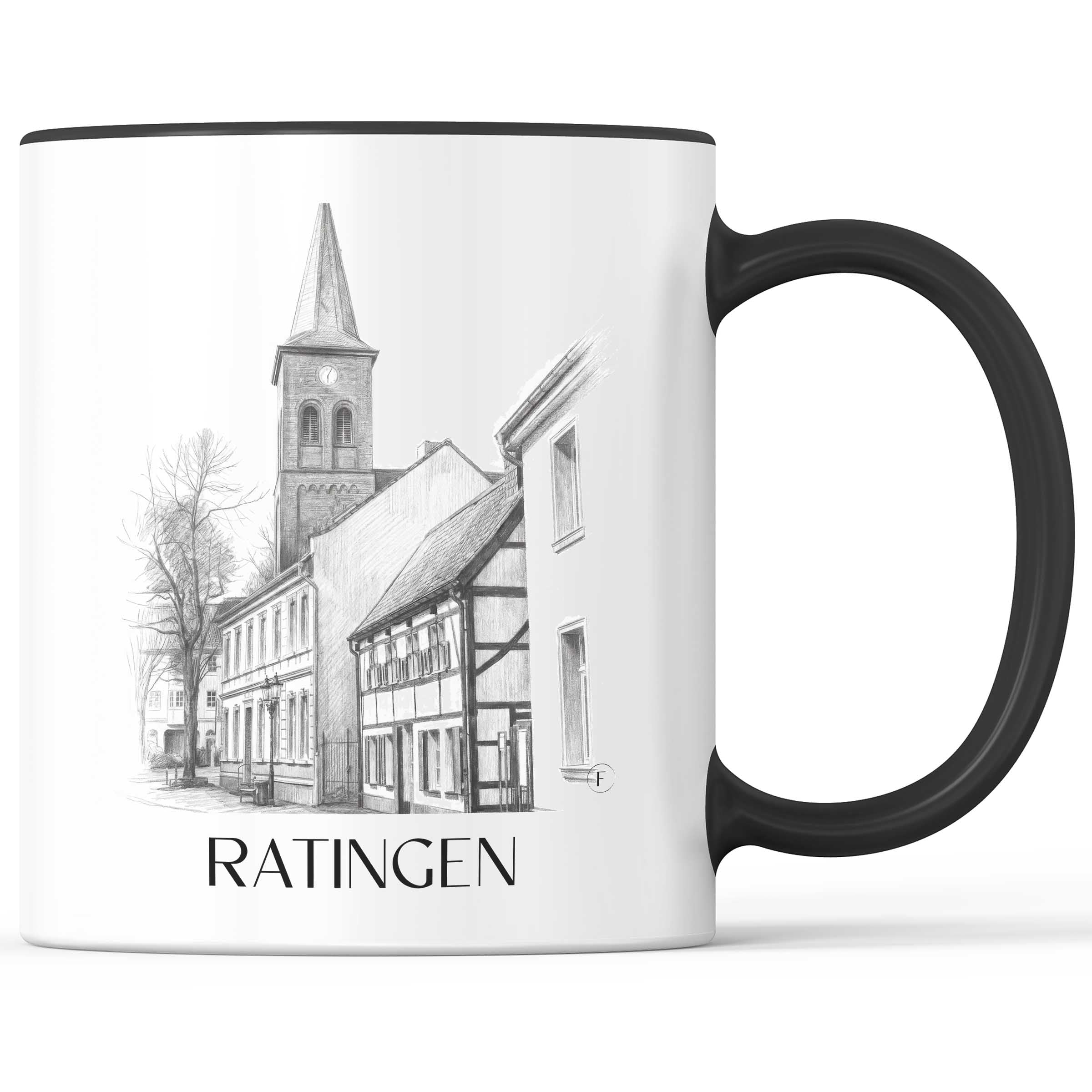 ratingen-deutschland-kaffeebecher-bleistift-zeichnung-drawing