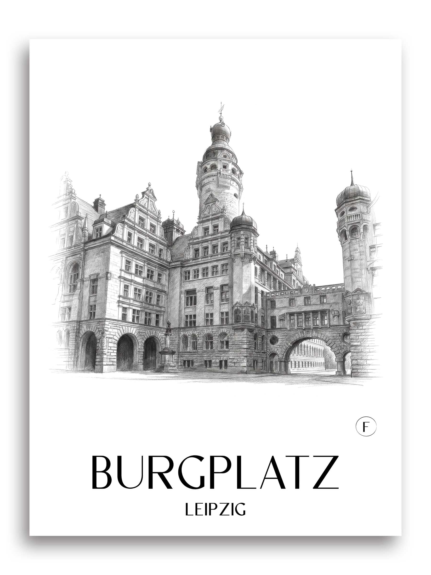 burgplatz-leipzig-deutschland-poster-bleistift-zeichnung-drawing