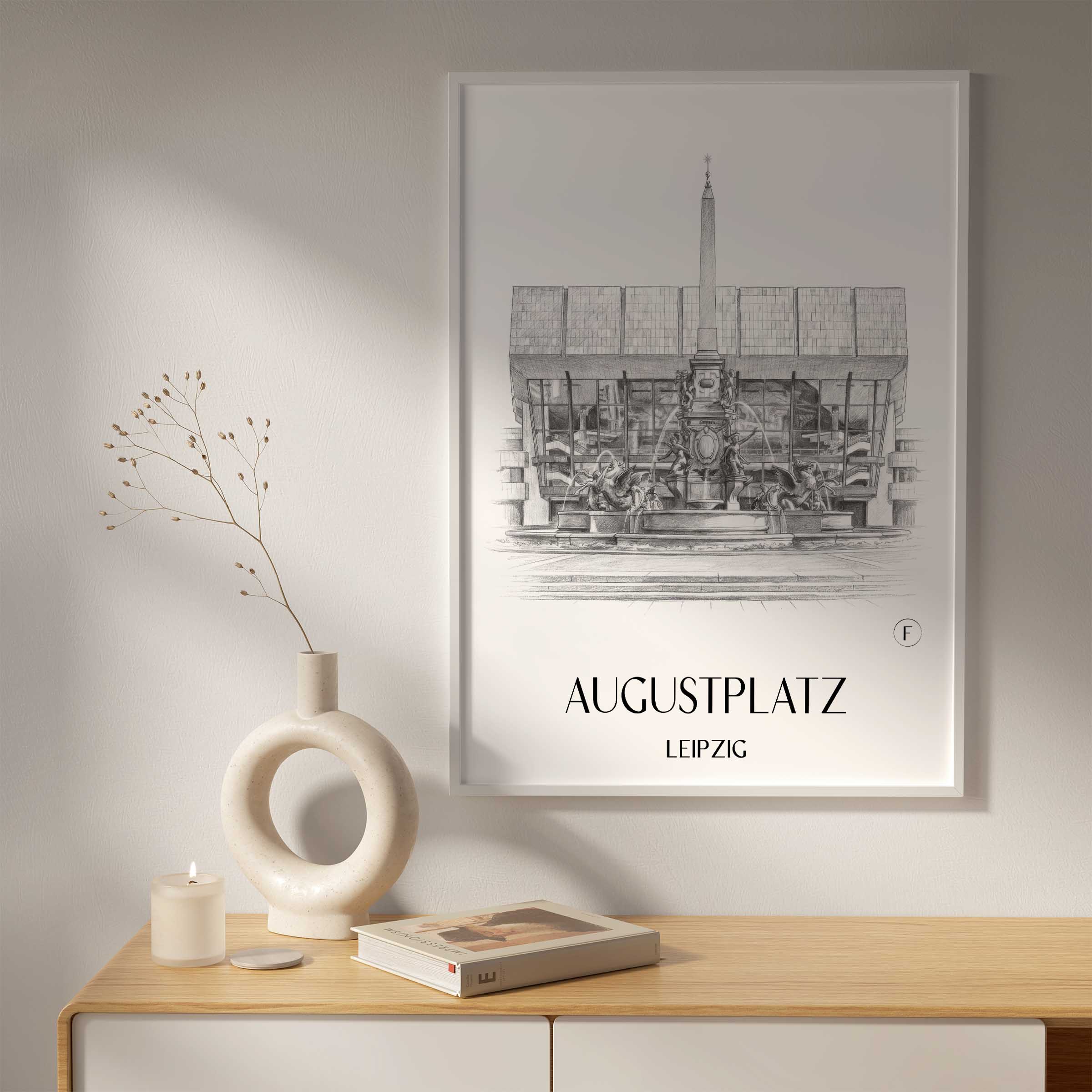 augustplatz-leipzig-deutschland-poster-bleistift-zeichnung-drawing