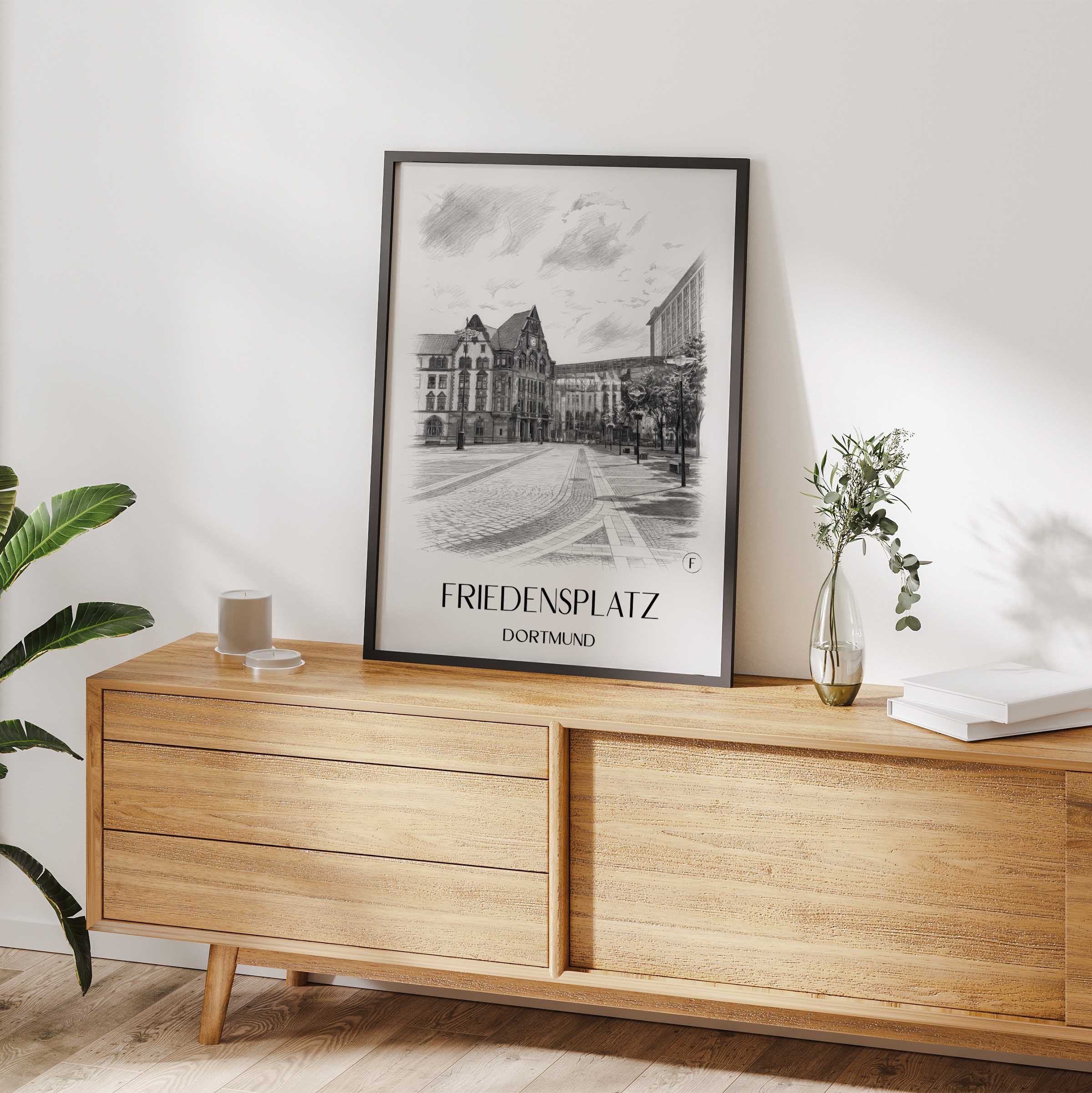 friedensplatz-dortmund-deutschland-poster-bleistift-zeichnung-drawing