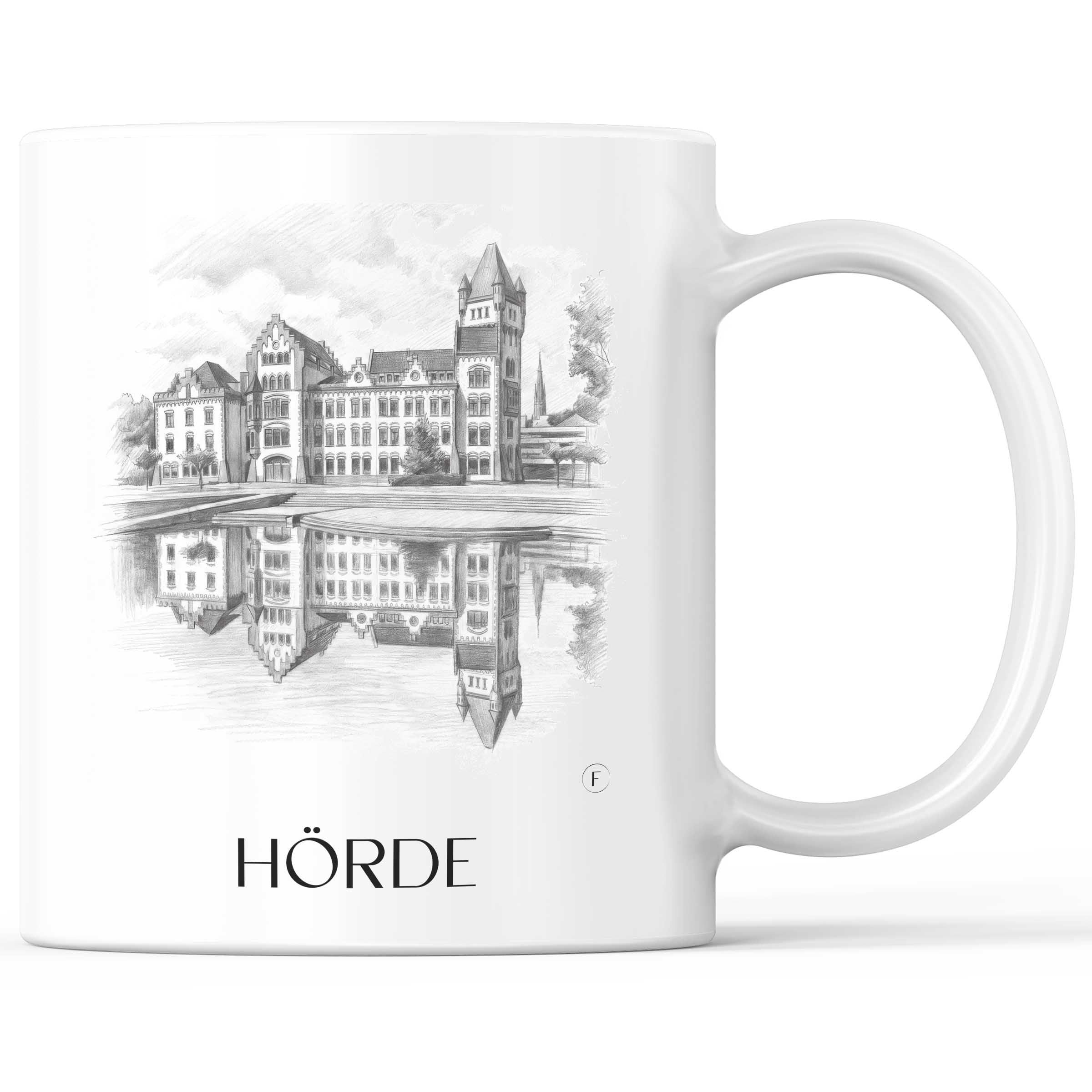 Hörde Kaffeebecher - Dortmund - Deutschland Becher - Kaffeetasse im Zeichnung Stil