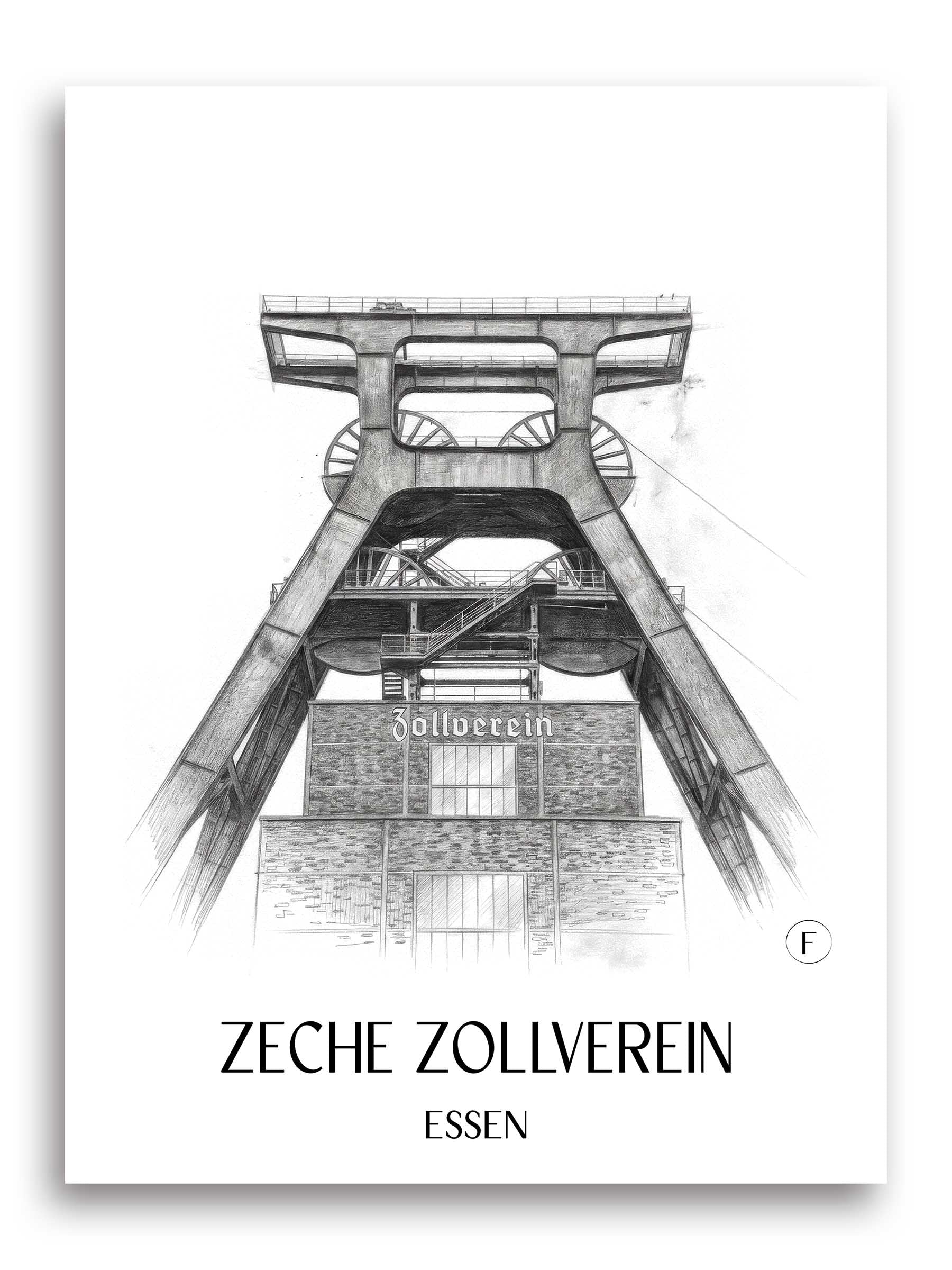 zeche-zollverein-essen-deutschland-poster-bleistift-zeichnung-drawing