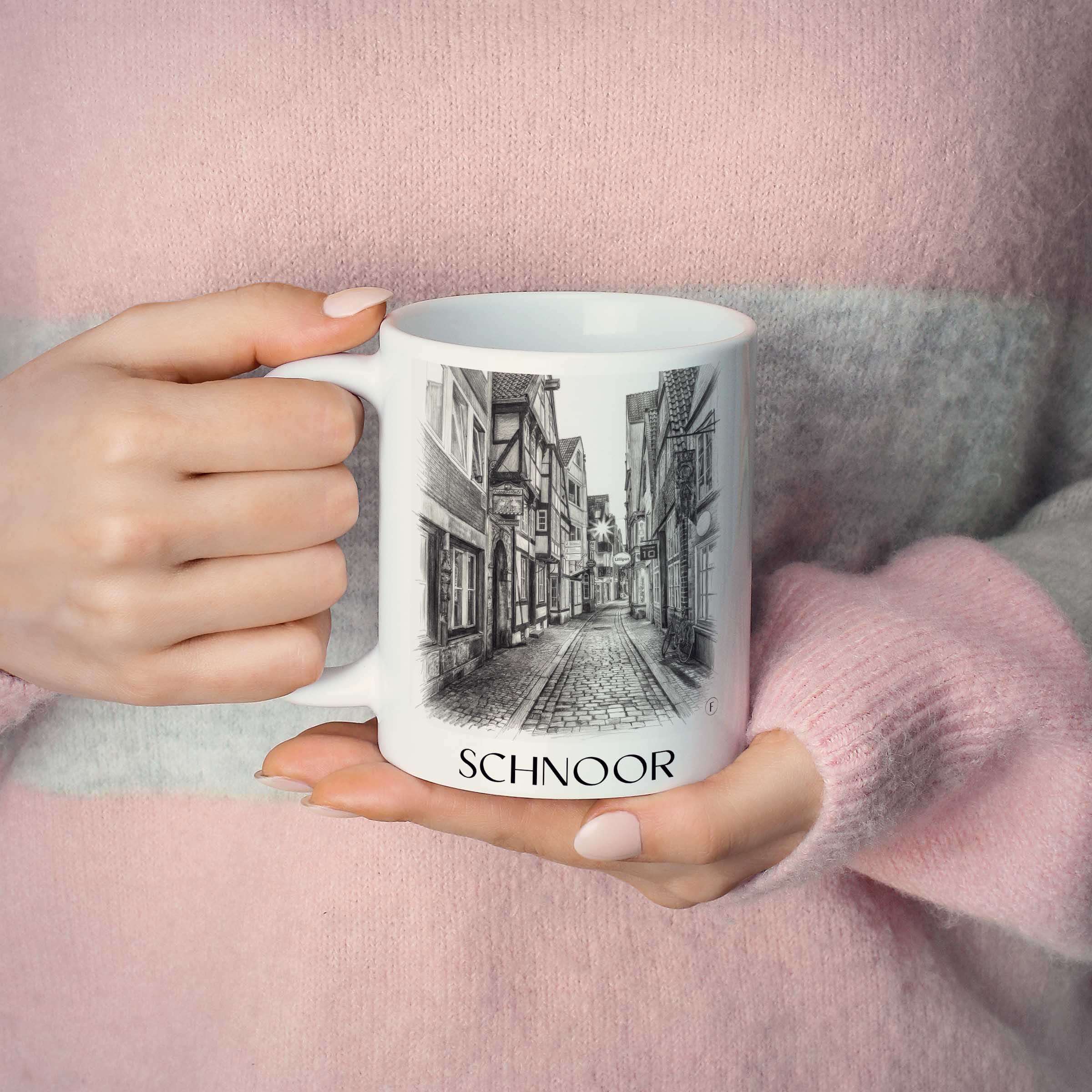 schnoor-bremen-deutschland-kaffeebecher-bleistift-zeichnung-drawing