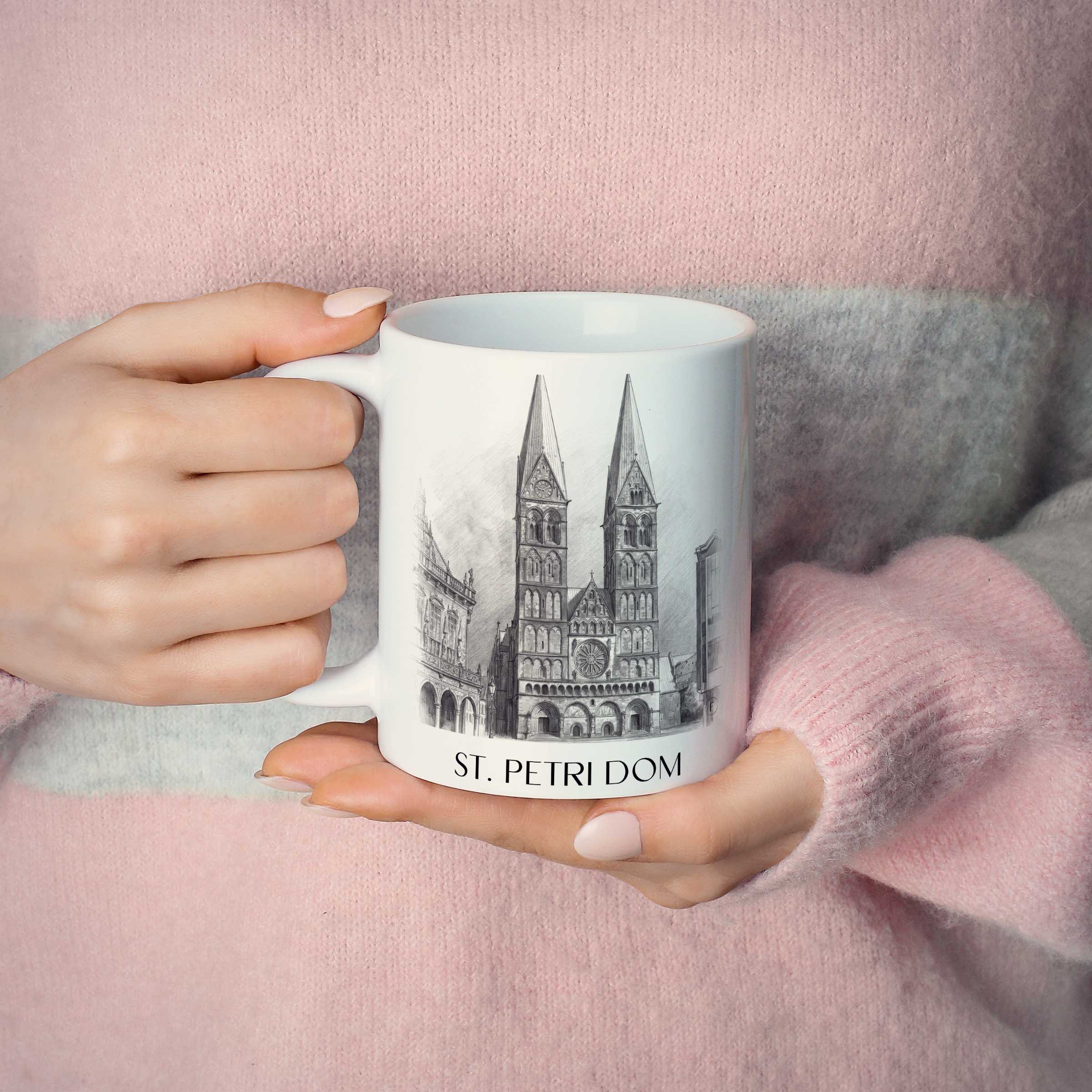 st.-petri-dom-bremen-deutschland-kaffeebecher-bleistift-zeichnung-drawing