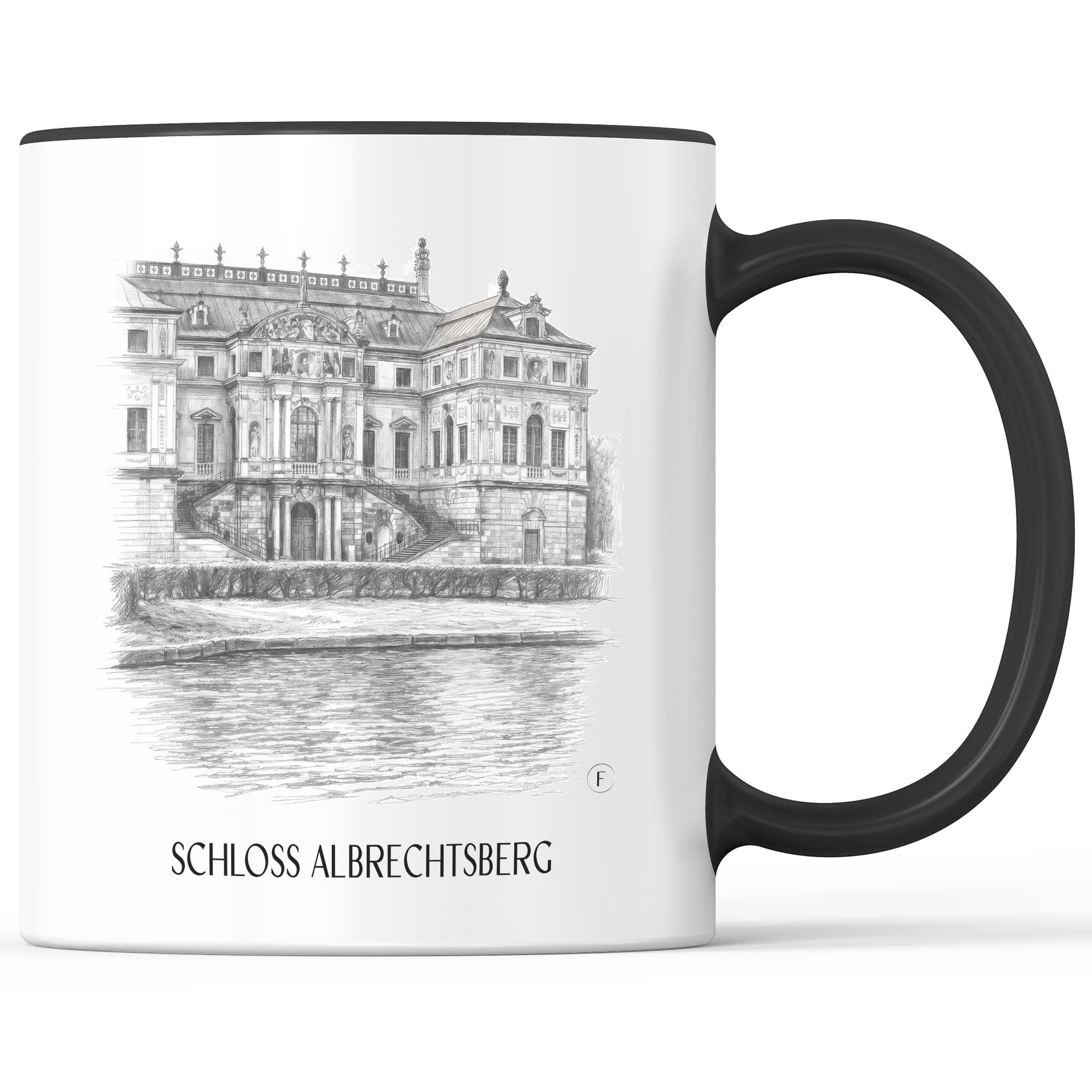 schloss-albrechtsberg-dresden-deutschland-kaffeebecher-bleistift-zeichnung-drawing