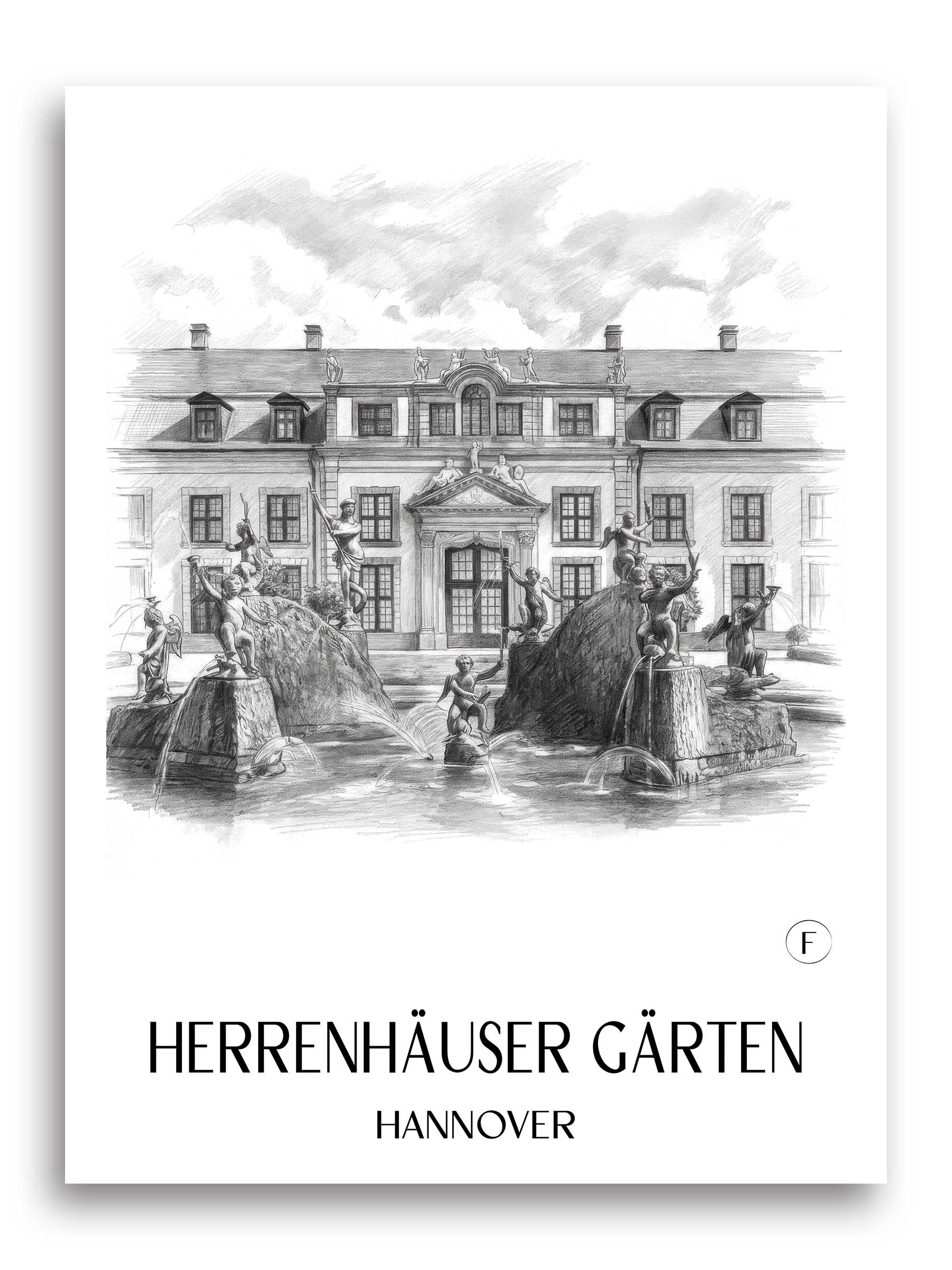 herrenhäuser-gärten-hannover-deutschland-poster-bleistift-zeichnung-drawing