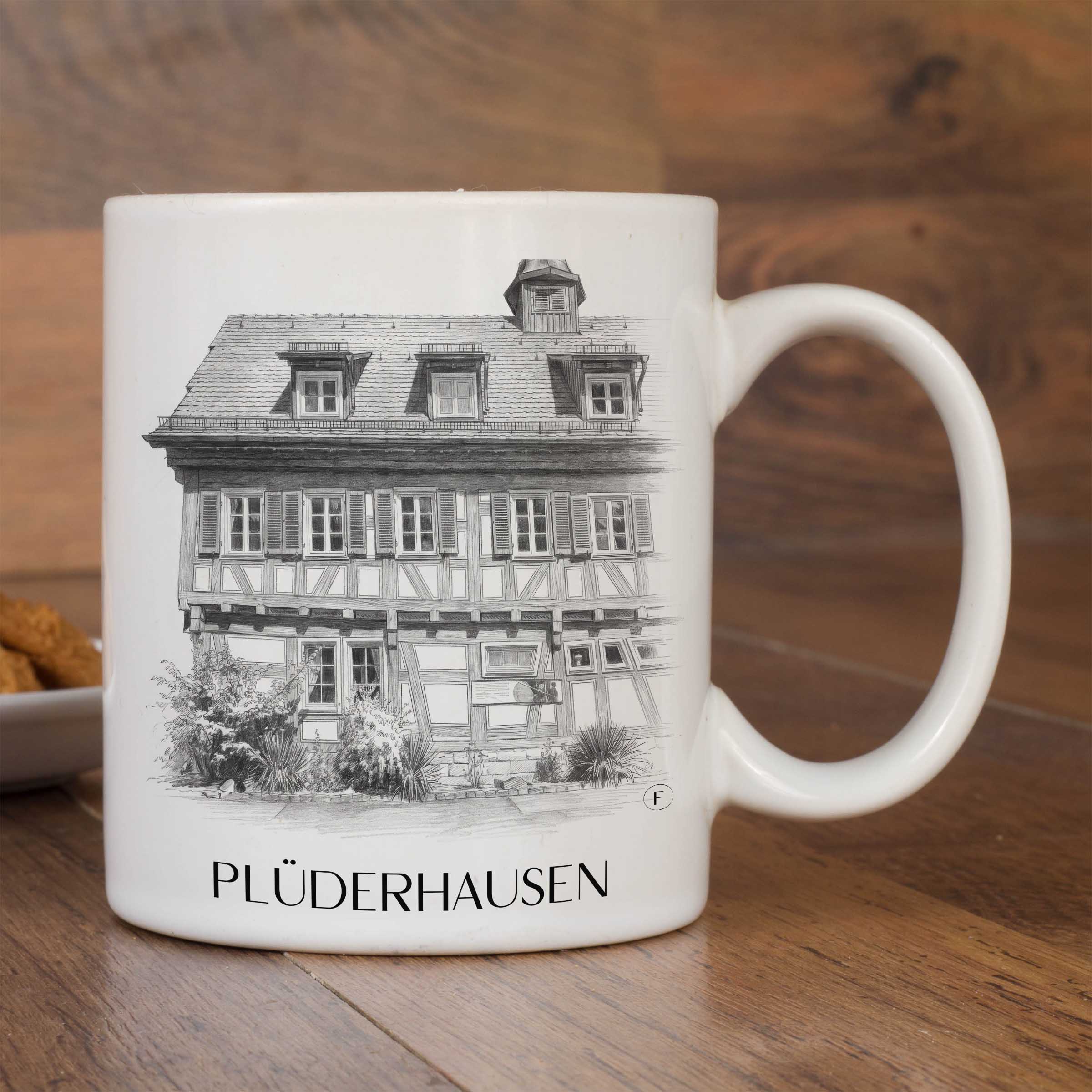 plüderhausen-deutschland-kaffeebecher-bleistift-zeichnung-drawing