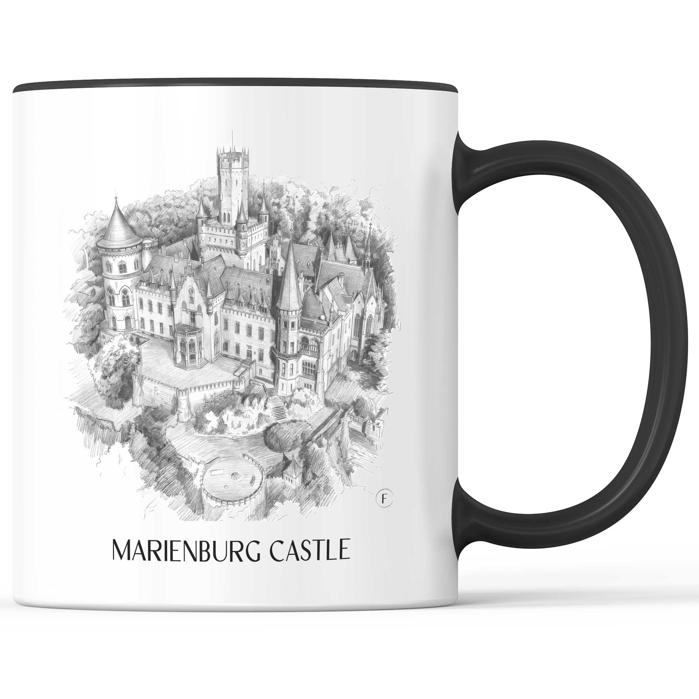 Schloss Marienburg Kaffeebecher - Pattensen - Deutschland Becher - Kaffeetasse im Zeichnung Stil
