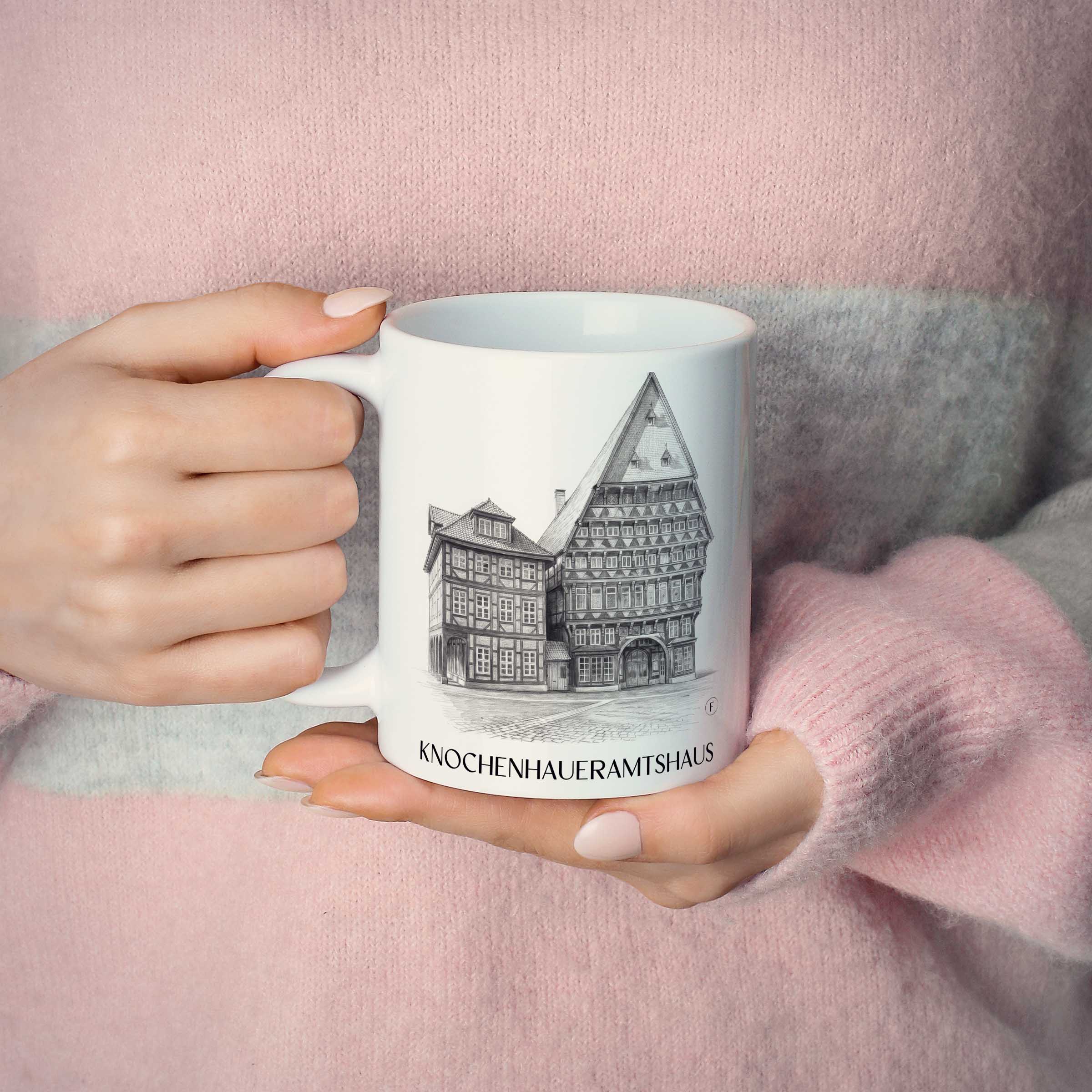 knochenhaueramtshaus-hildesheim-deutschland-kaffeebecher-bleistift-zeichnung-drawing