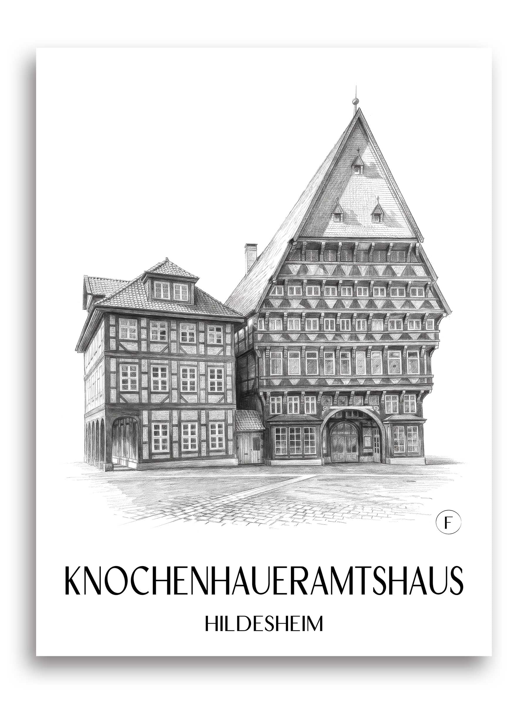knochenhaueramtshaus-hildesheim-deutschland-poster-bleistift-zeichnung-drawing