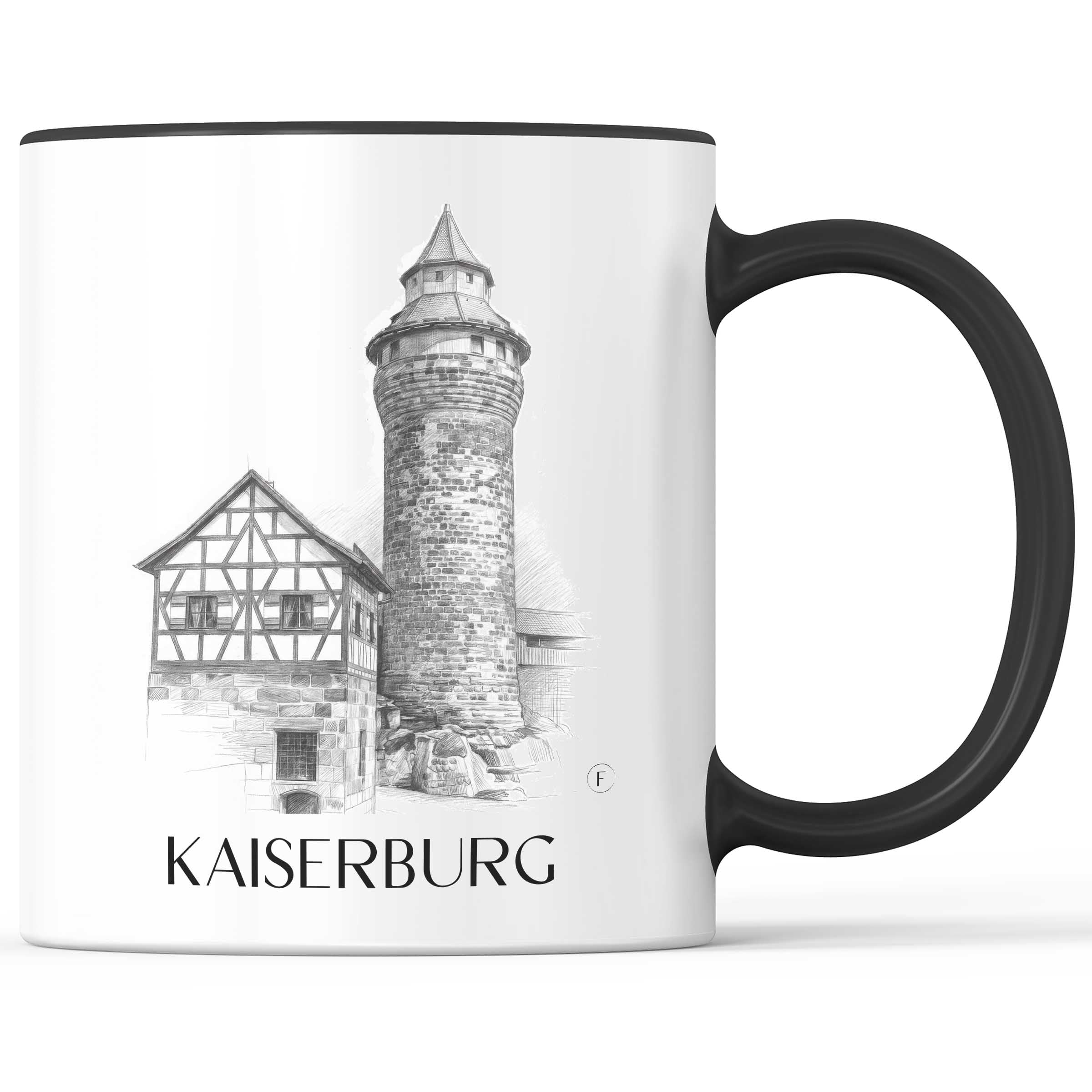 kaiserburg-nürnberg-deutschland-kaffeebecher-bleistift-zeichnung-drawing