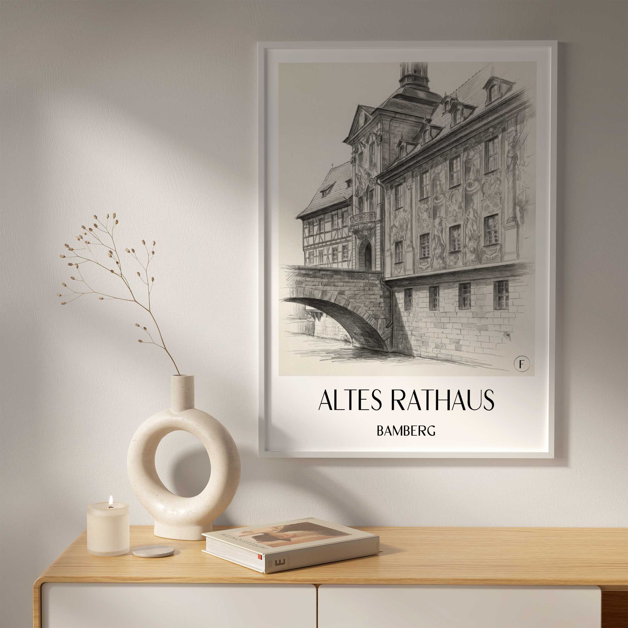 altes-rathaus-bamberg-deutschland-poster-bleistift-zeichnung-drawing