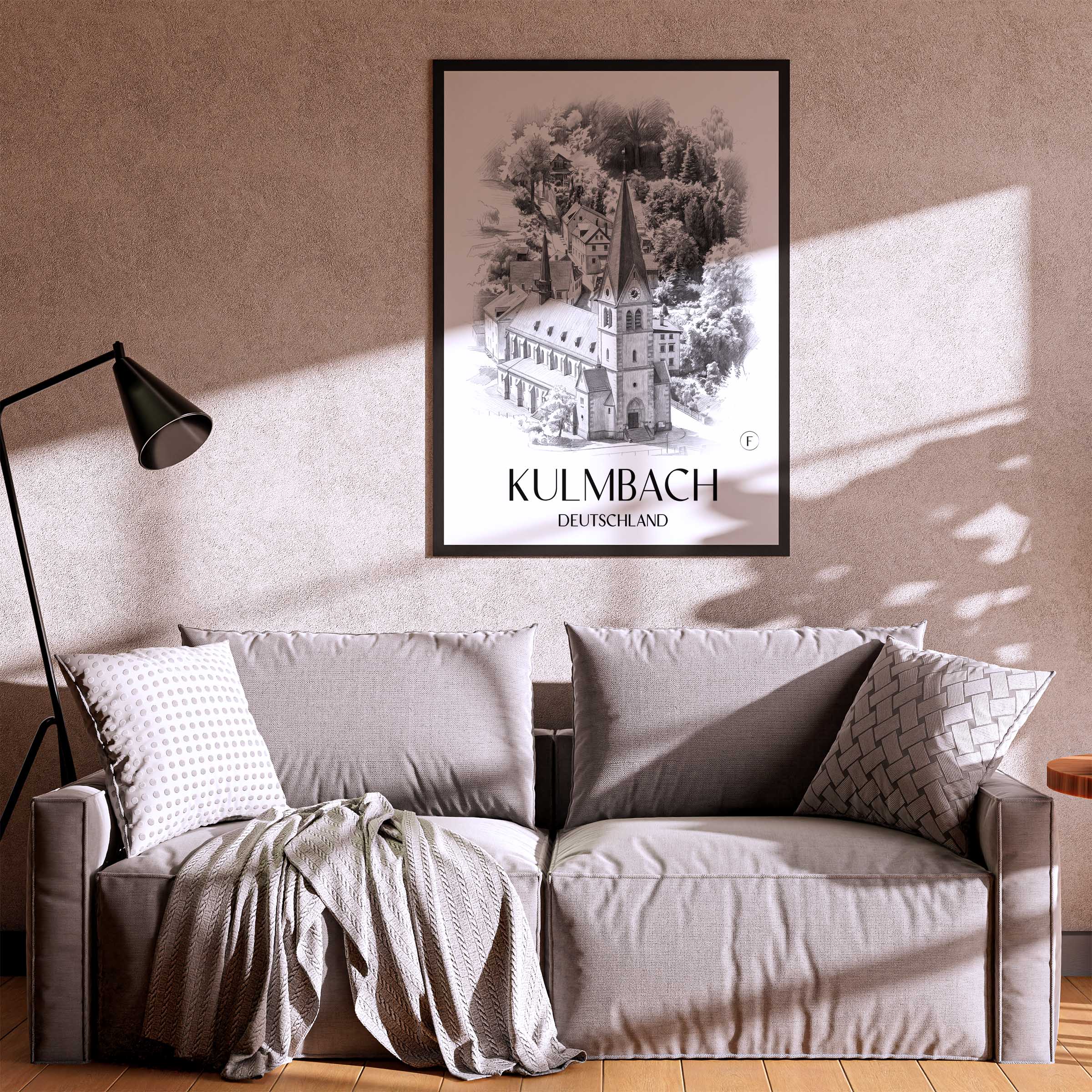 kulmbach-deutschland-poster-bleistift-zeichnung-drawing