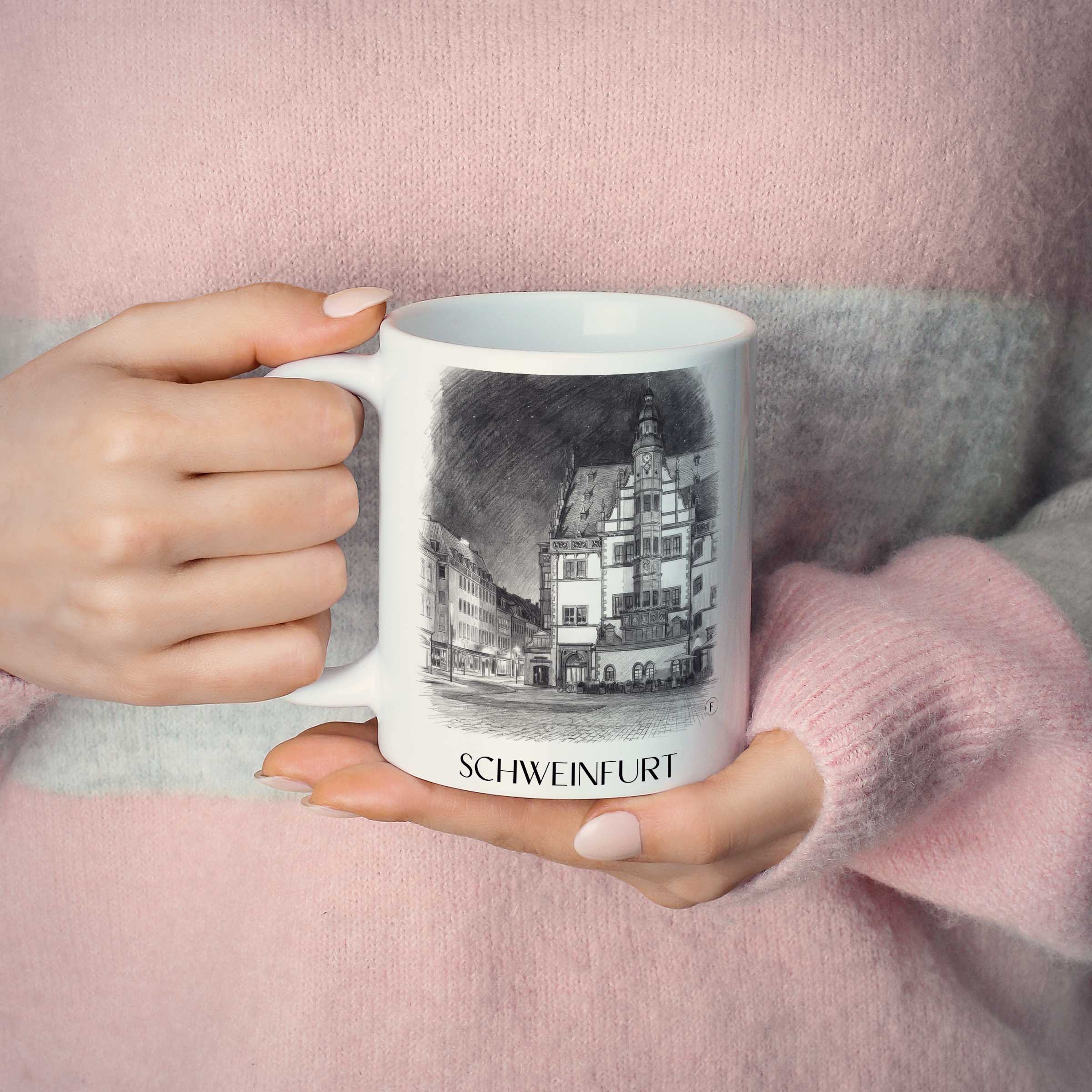 schweinfurt-deutschland-kaffeebecher-bleistift-zeichnung-drawing