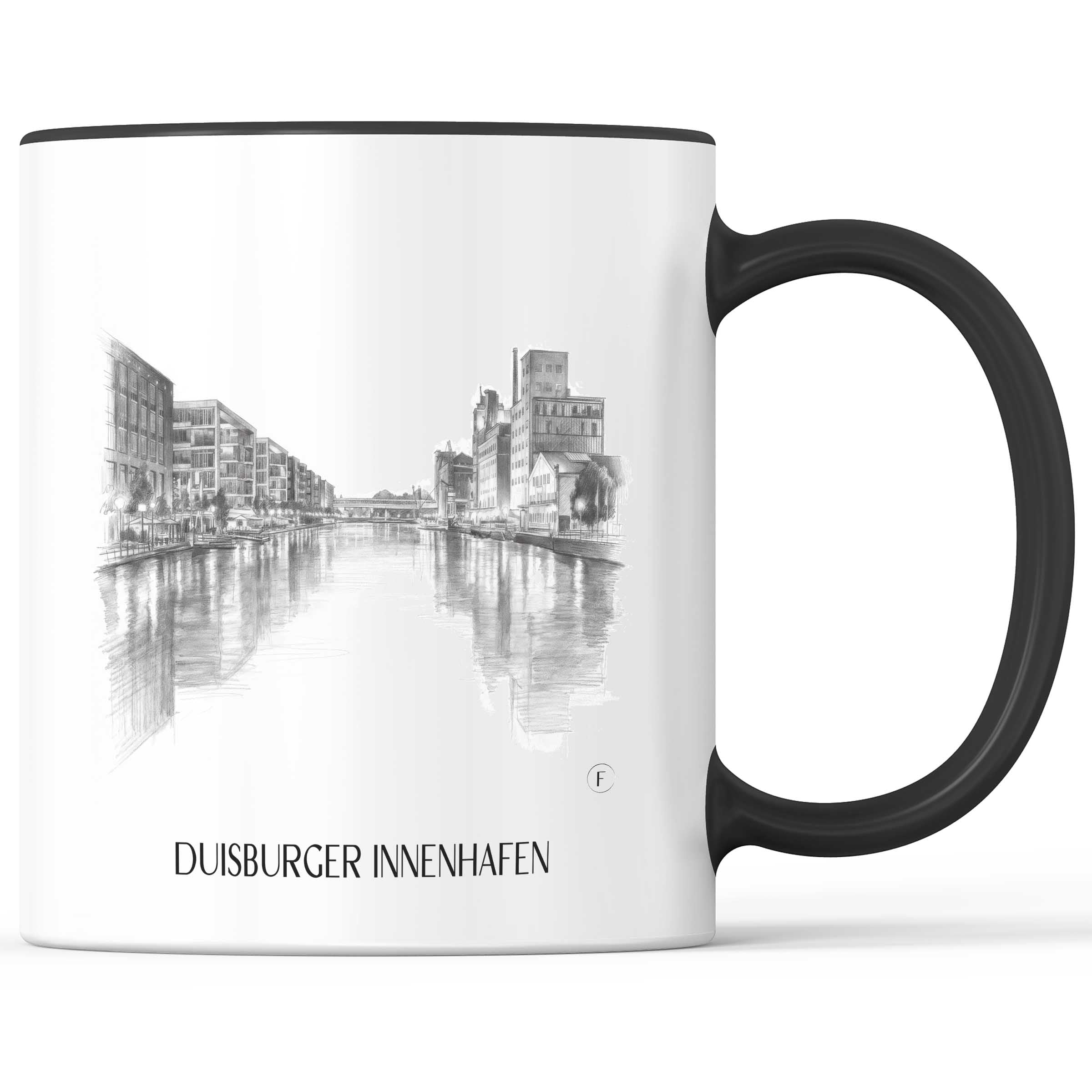 innenhafen-duisburg-deutschland-kaffeebecher-bleistift-zeichnung-drawing