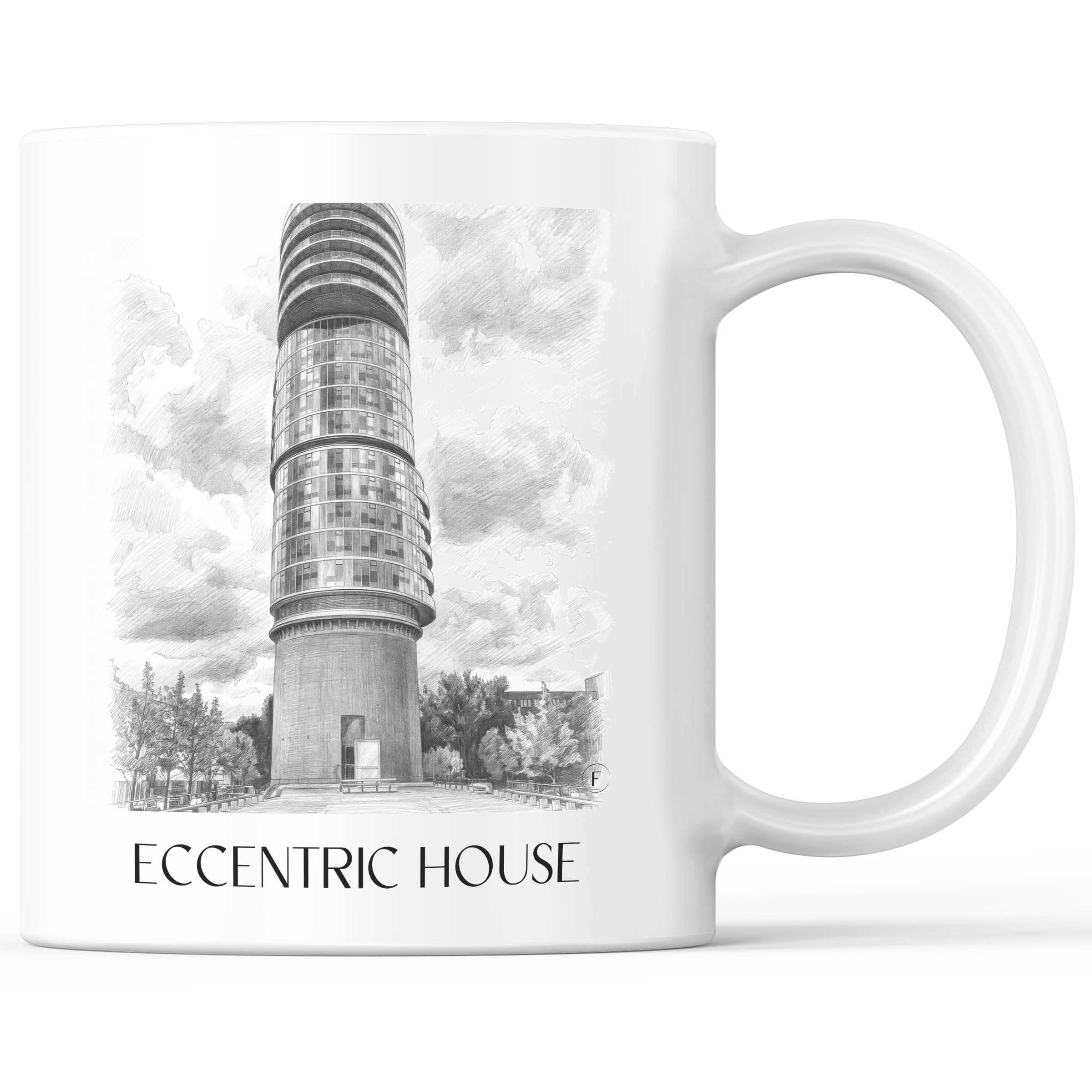 Exzenterhaus Kaffeebecher - Bochum - Deutschland Becher - Kaffeetasse im Zeichnung Stil