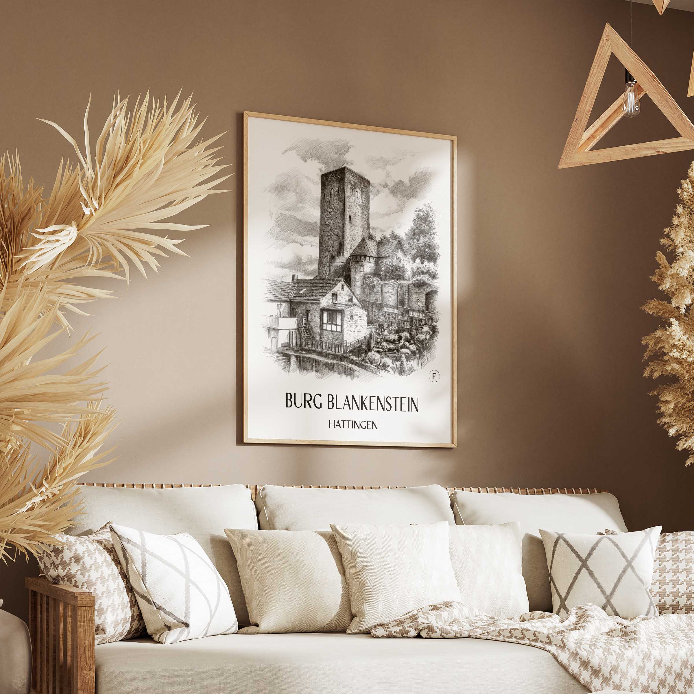 burg-blankenstein-hattingen-deutschland-poster-bleistift-zeichnung-drawing