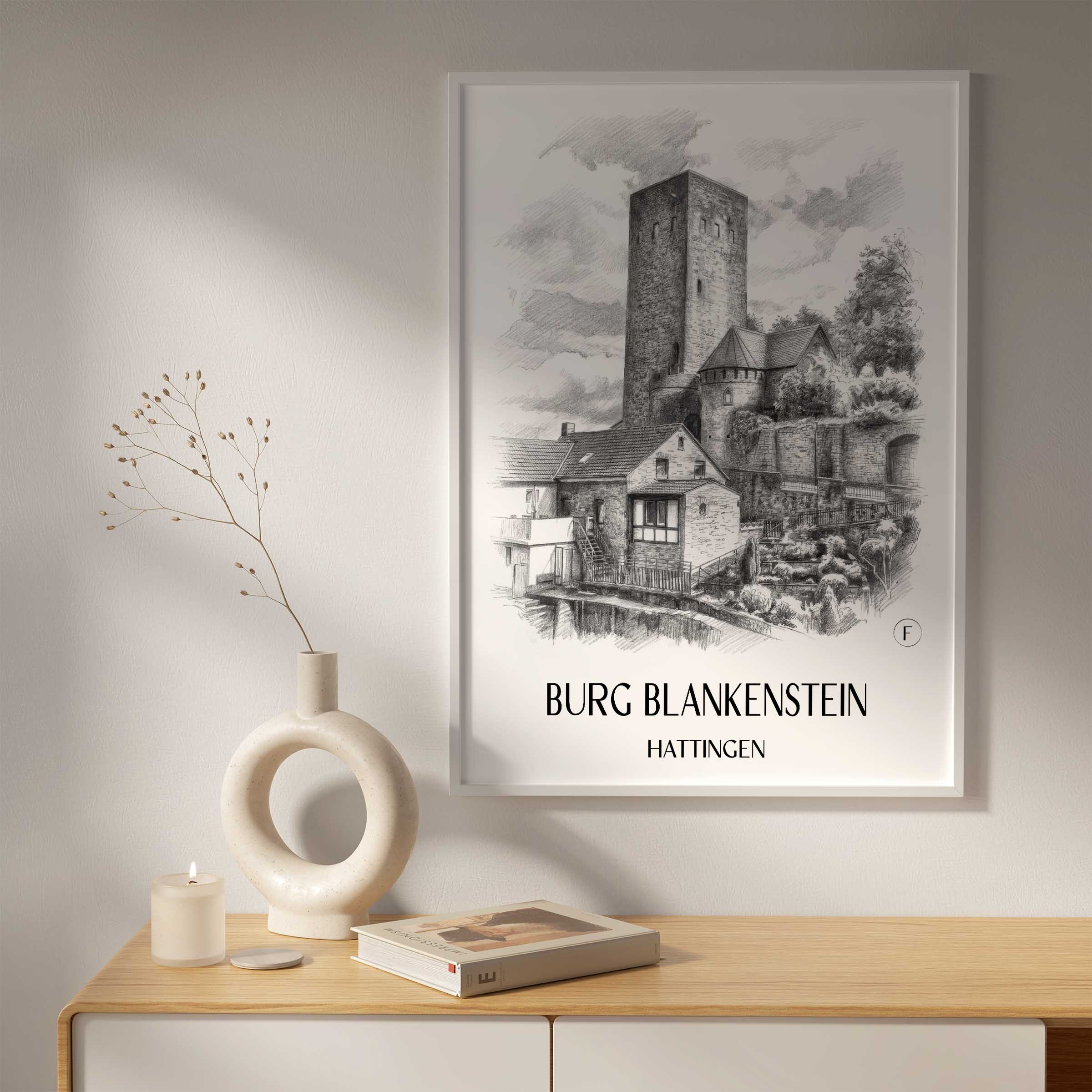 burg-blankenstein-hattingen-deutschland-poster-bleistift-zeichnung-drawing