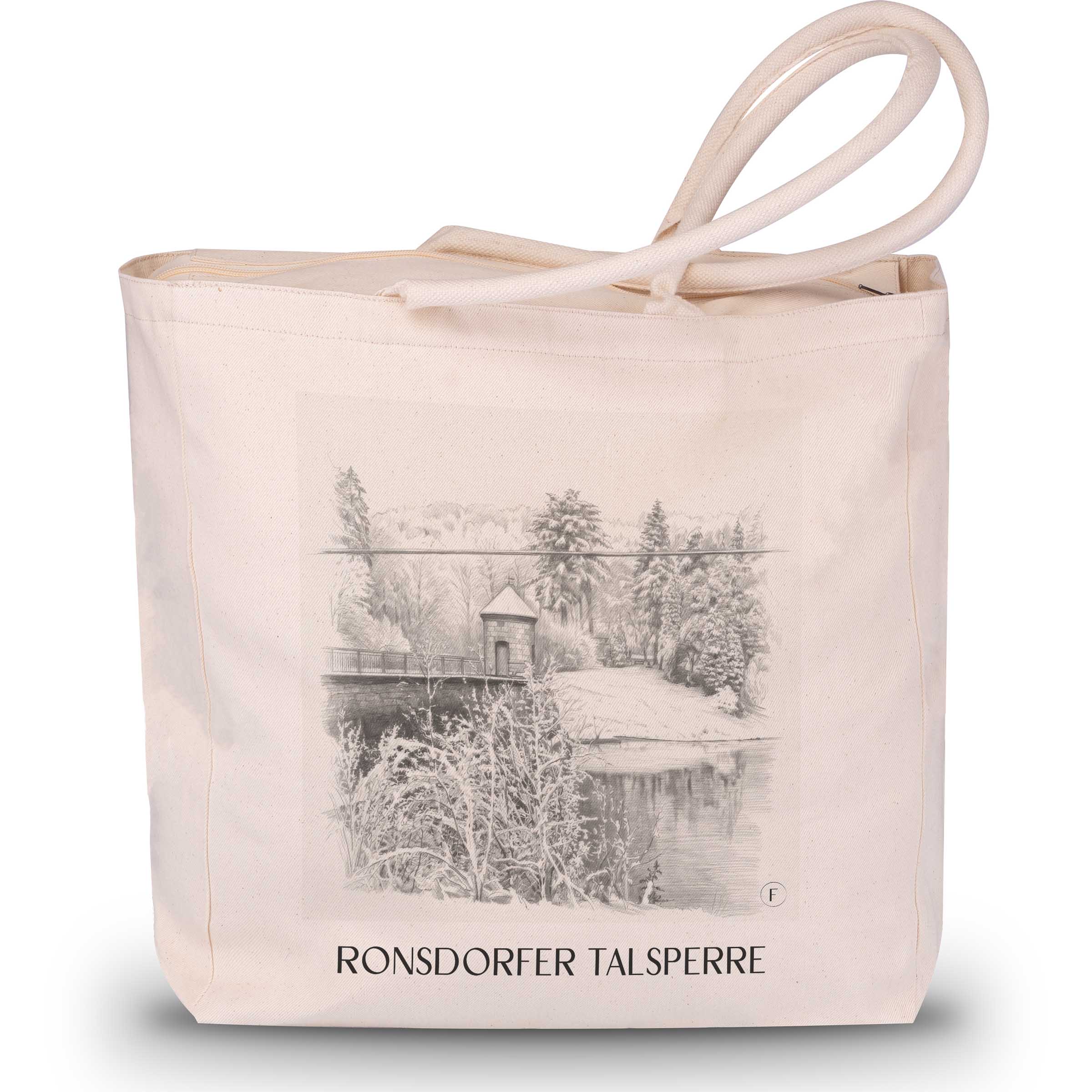 ronsdorfer-talsperre-wuppertal-deutschland-einkaufstasche-bleistift-zeichnung-drawing