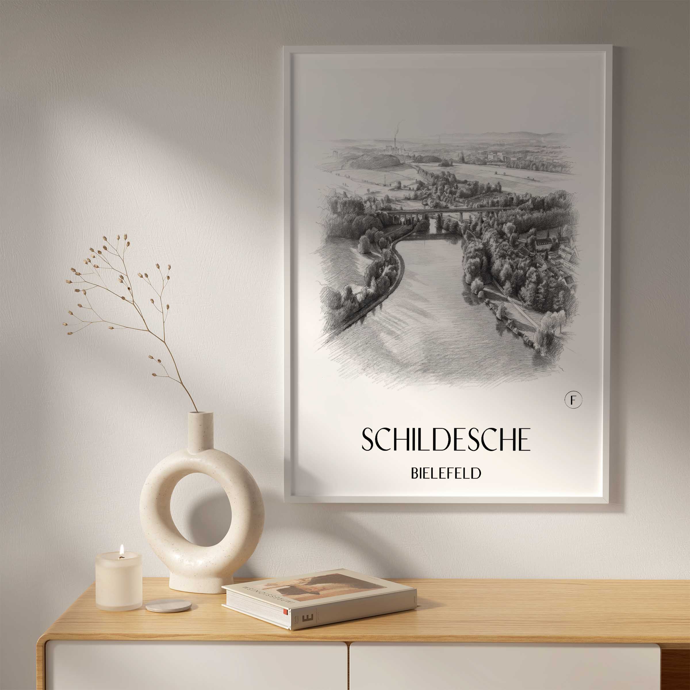 schildesche-bielefeld-deutschland-poster-bleistift-zeichnung-drawing