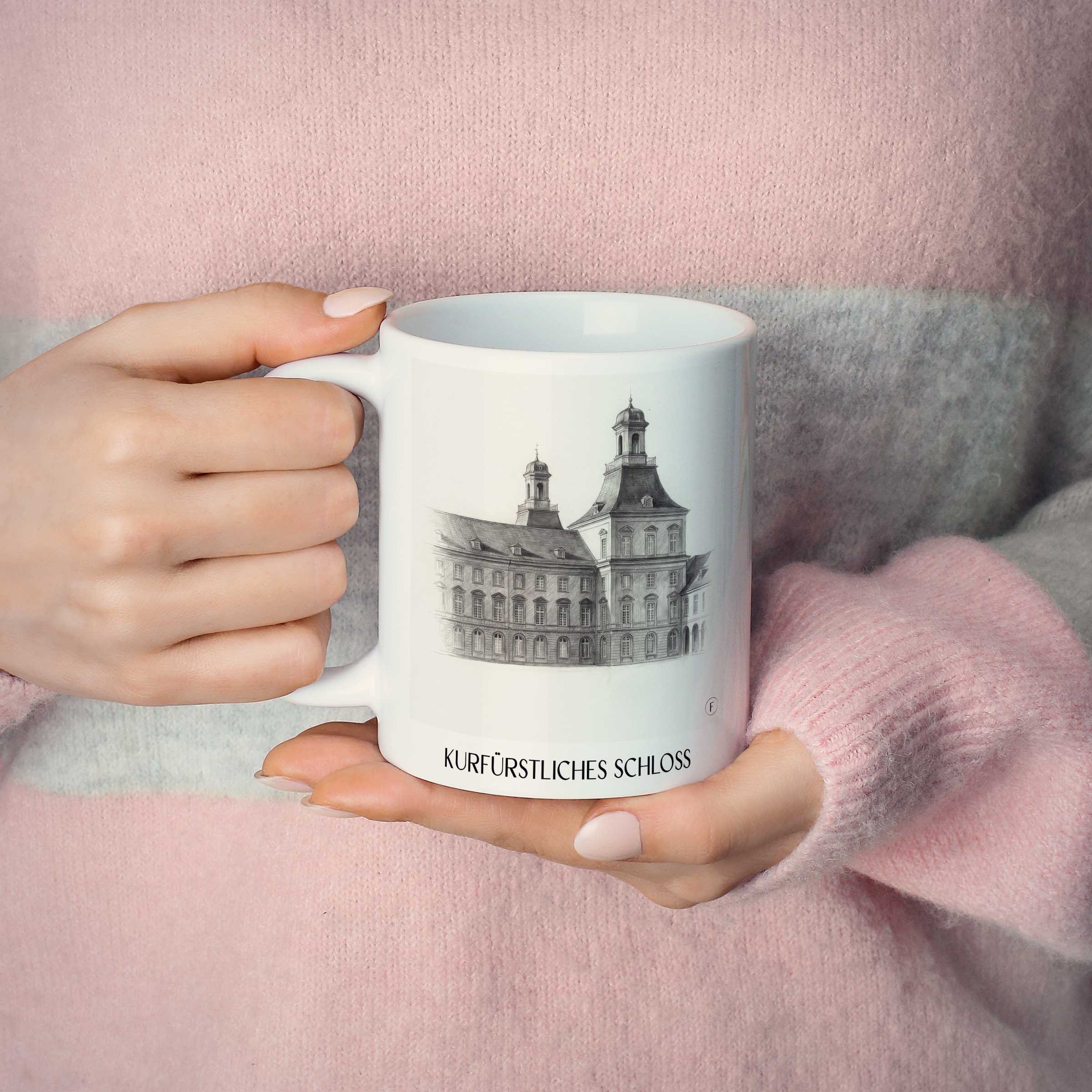 kurfürstliches-schloss-bonn-deutschland-kaffeebecher-bleistift-zeichnung-drawing