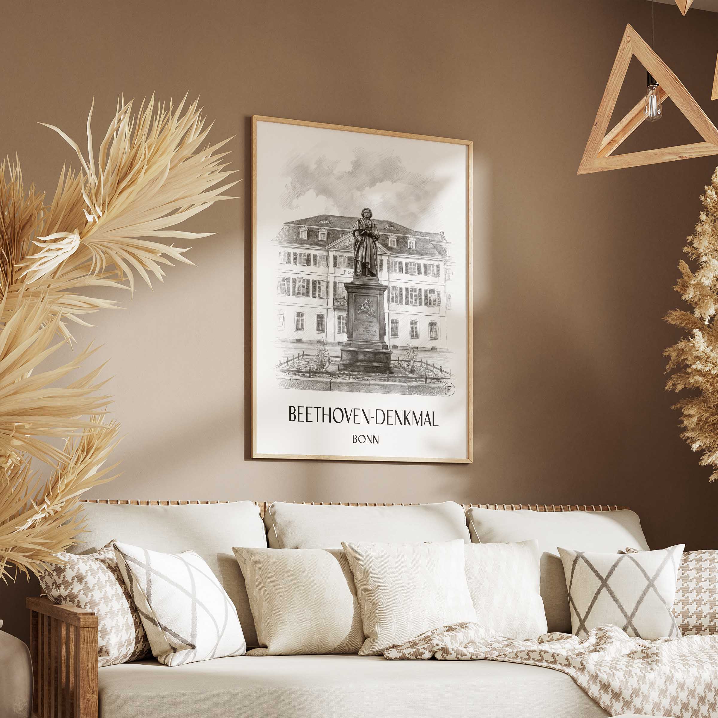 beethoven-denkmal-bonn-deutschland-poster-bleistift-zeichnung-drawing