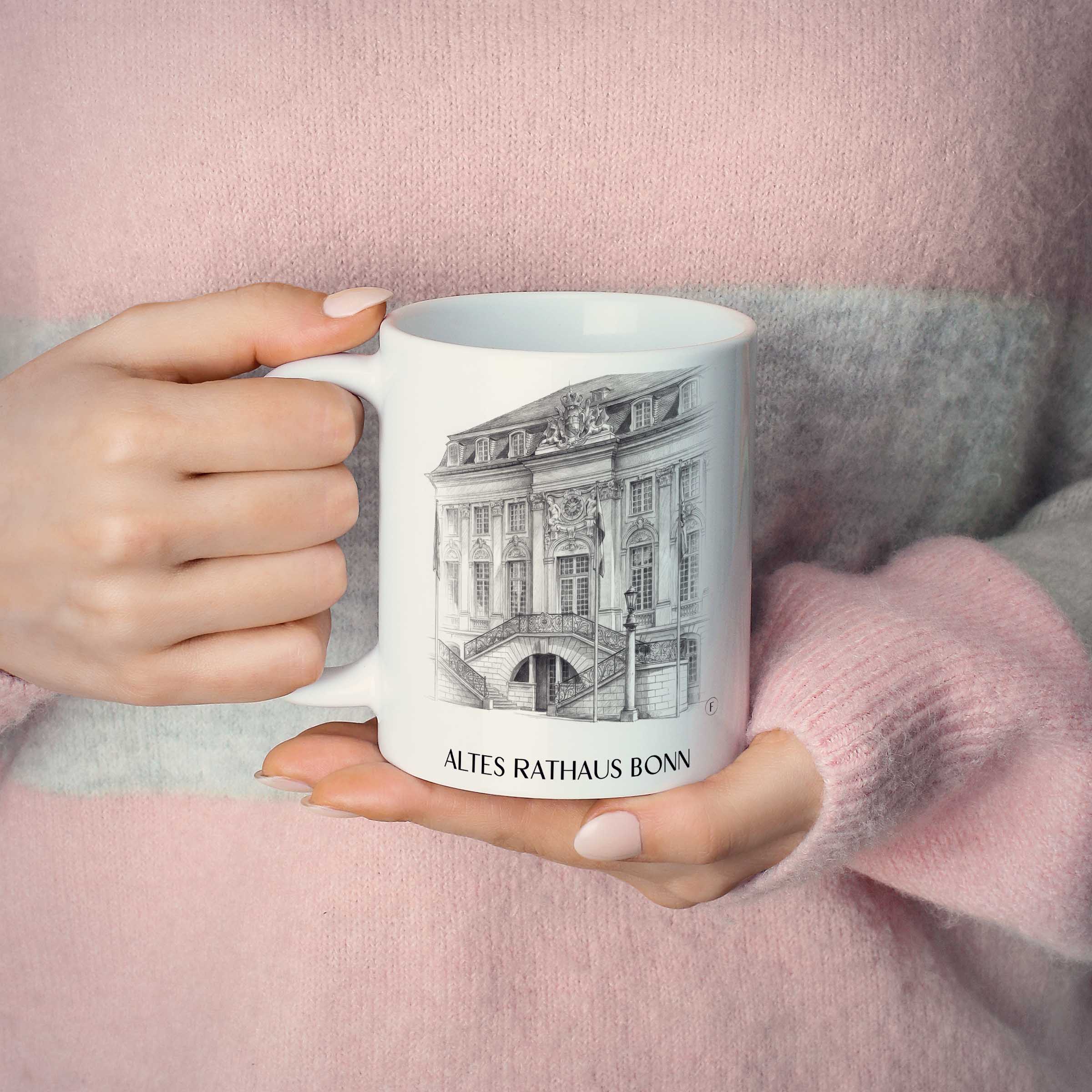 altes-rathaus-bonn-deutschland-kaffeebecher-bleistift-zeichnung-drawing