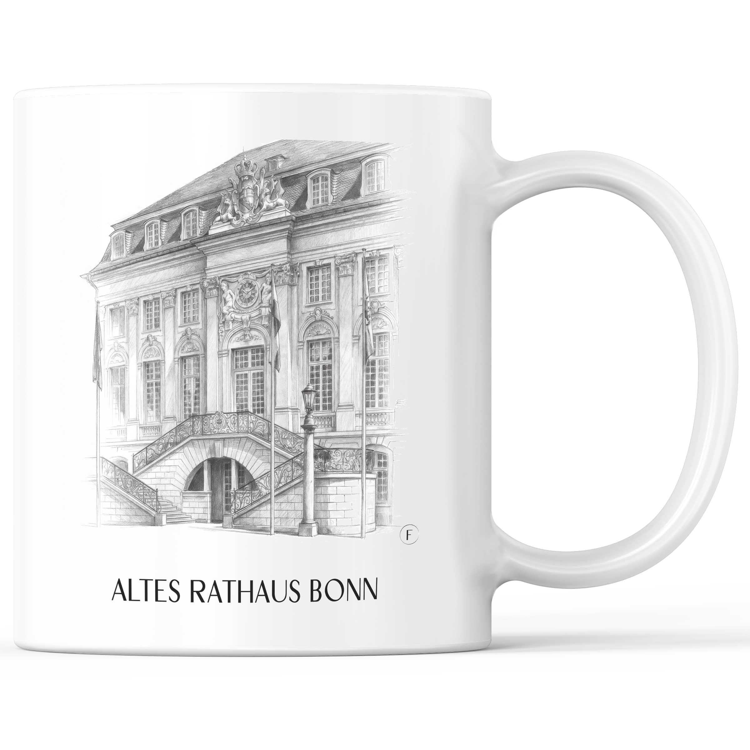 altes-rathaus-bonn-deutschland-kaffeebecher-bleistift-zeichnung-drawing