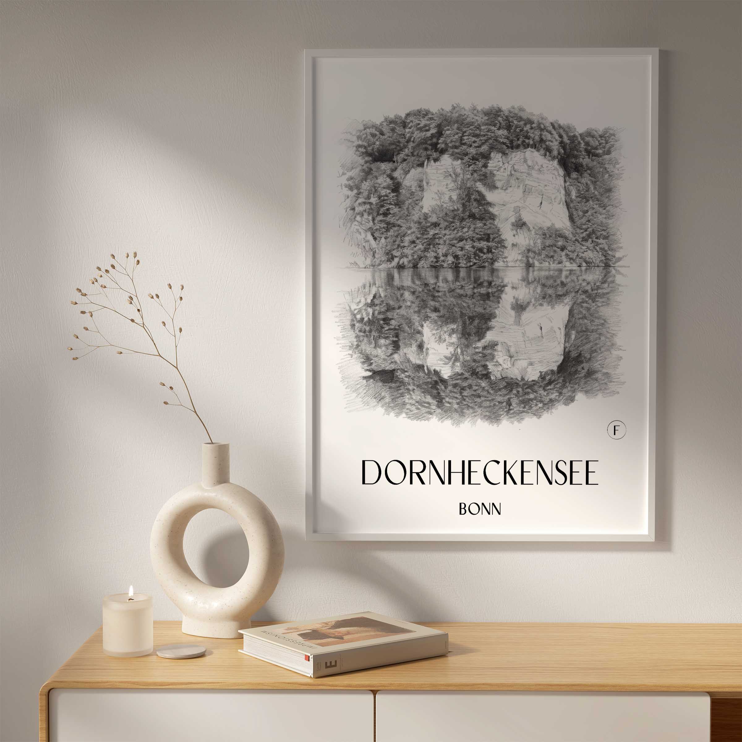 dornheckensee-bonn-deutschland-poster-bleistift-zeichnung-drawing