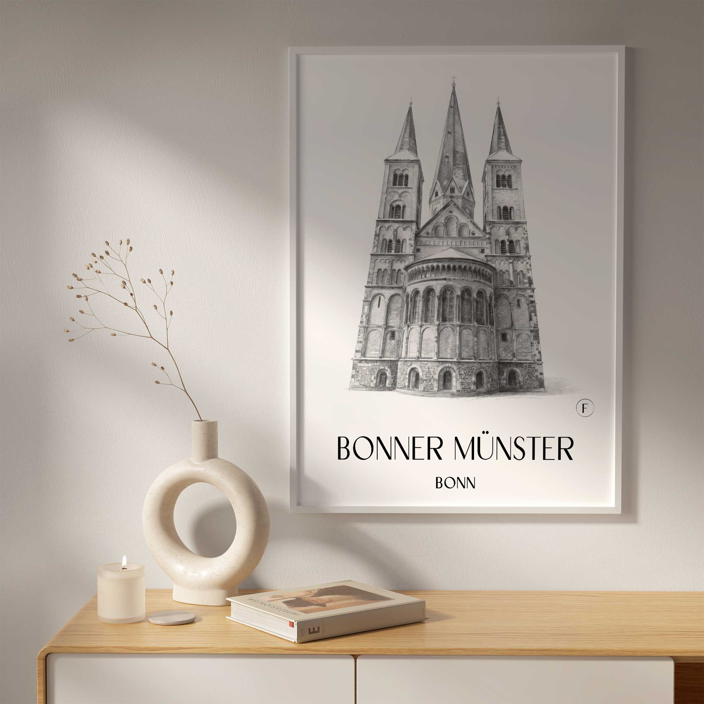 bonner-münster-bonn-deutschland-poster-bleistift-zeichnung-drawing