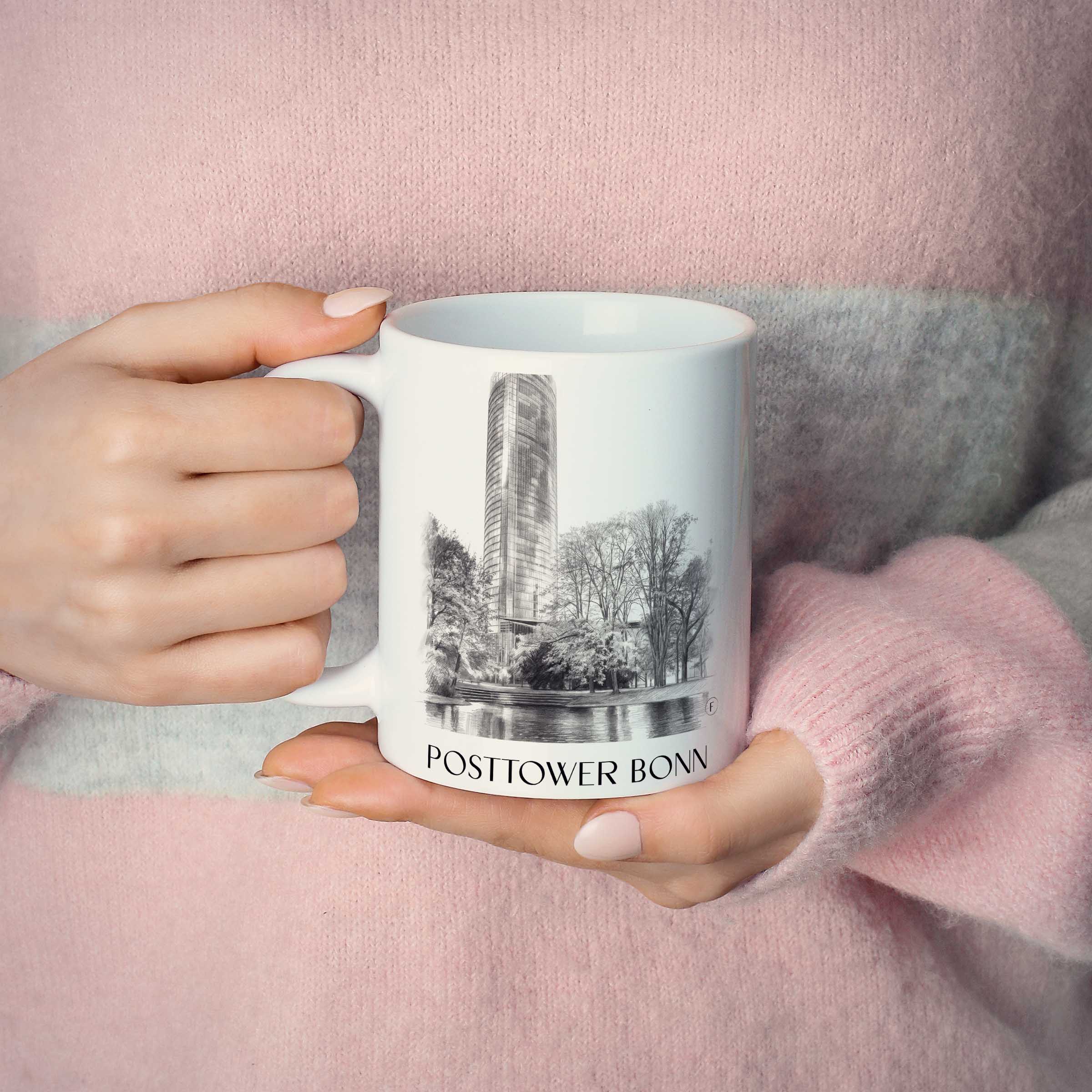 posttower-bonn-deutschland-kaffeebecher-bleistift-zeichnung-drawing