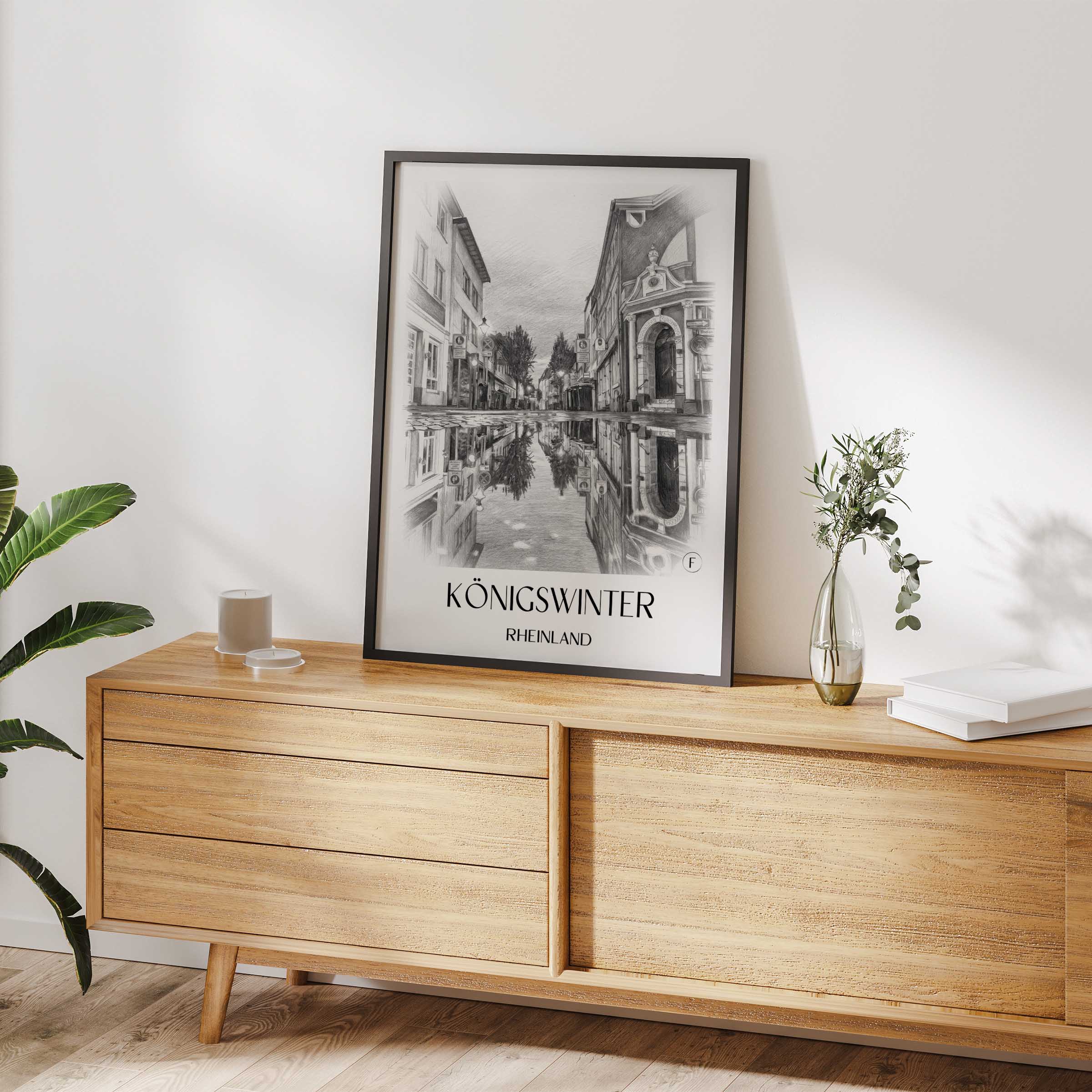 königswinter-rheinland-deutschland-poster-bleistift-zeichnung-drawing
