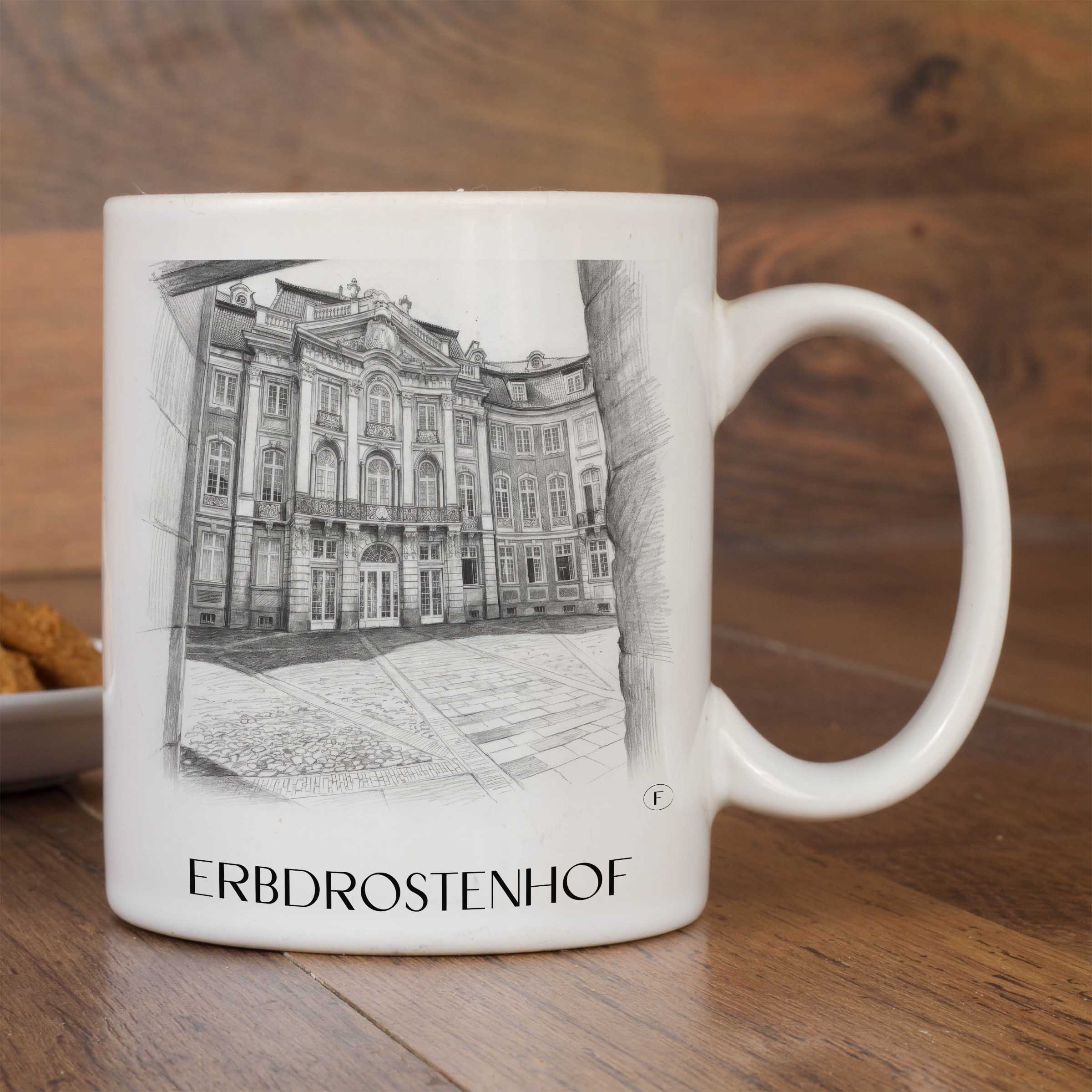 erbdrostenhof-münster-deutschland-kaffeebecher-bleistift-zeichnung-drawing