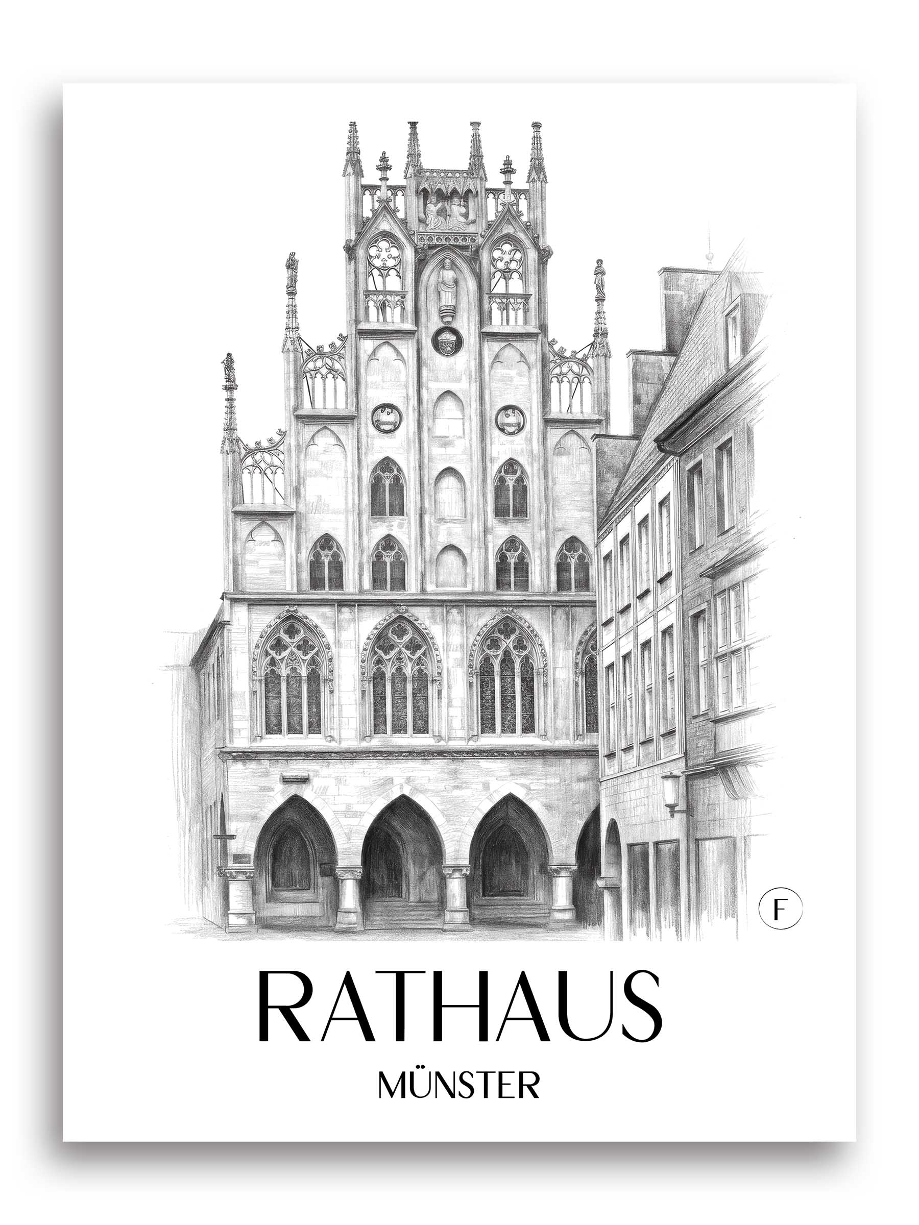 rathaus-münster-deutschland-poster-bleistift-zeichnung-drawing