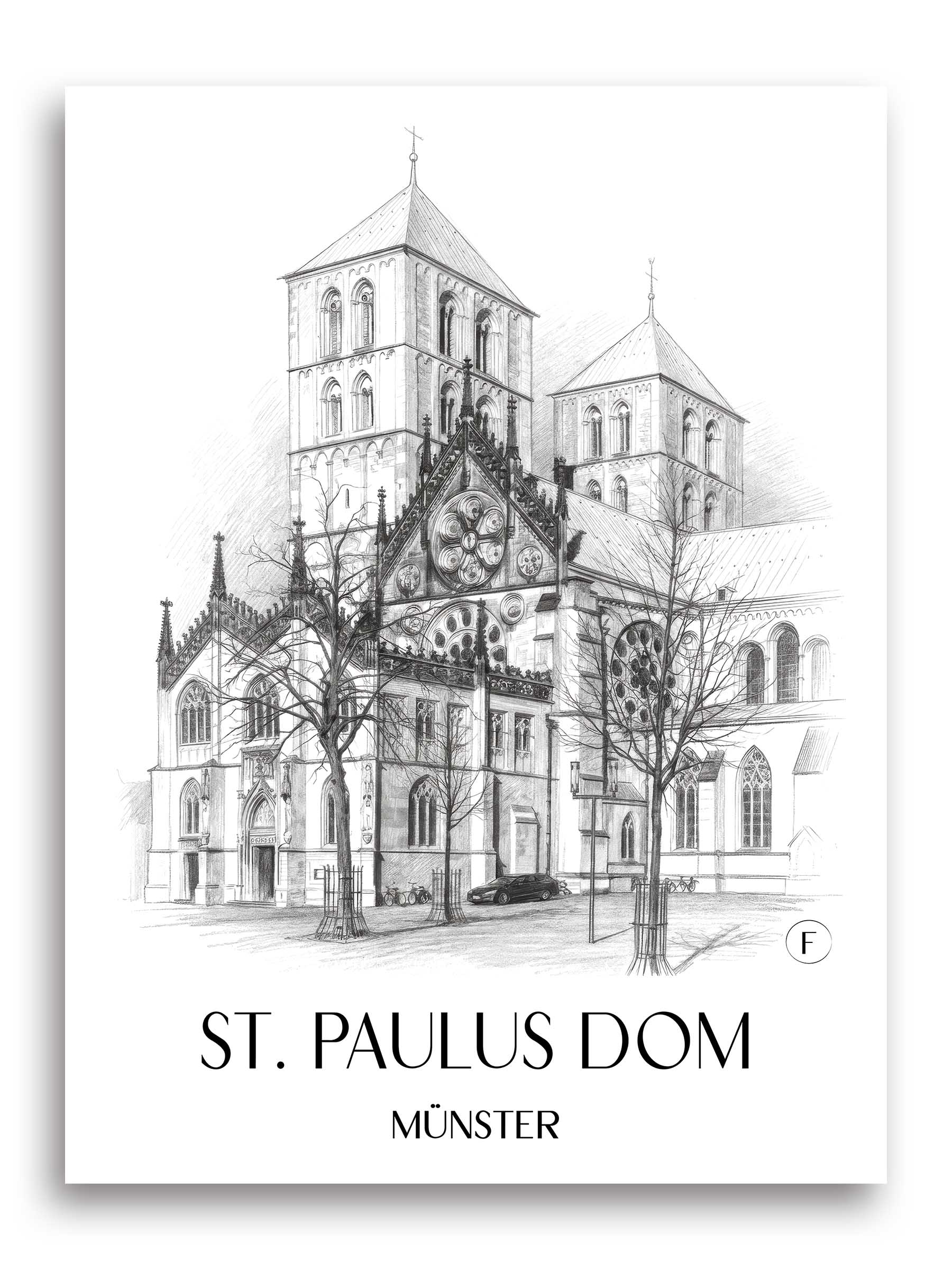 st.-paulus-dom-münster-deutschland-poster-bleistift-zeichnung-drawing