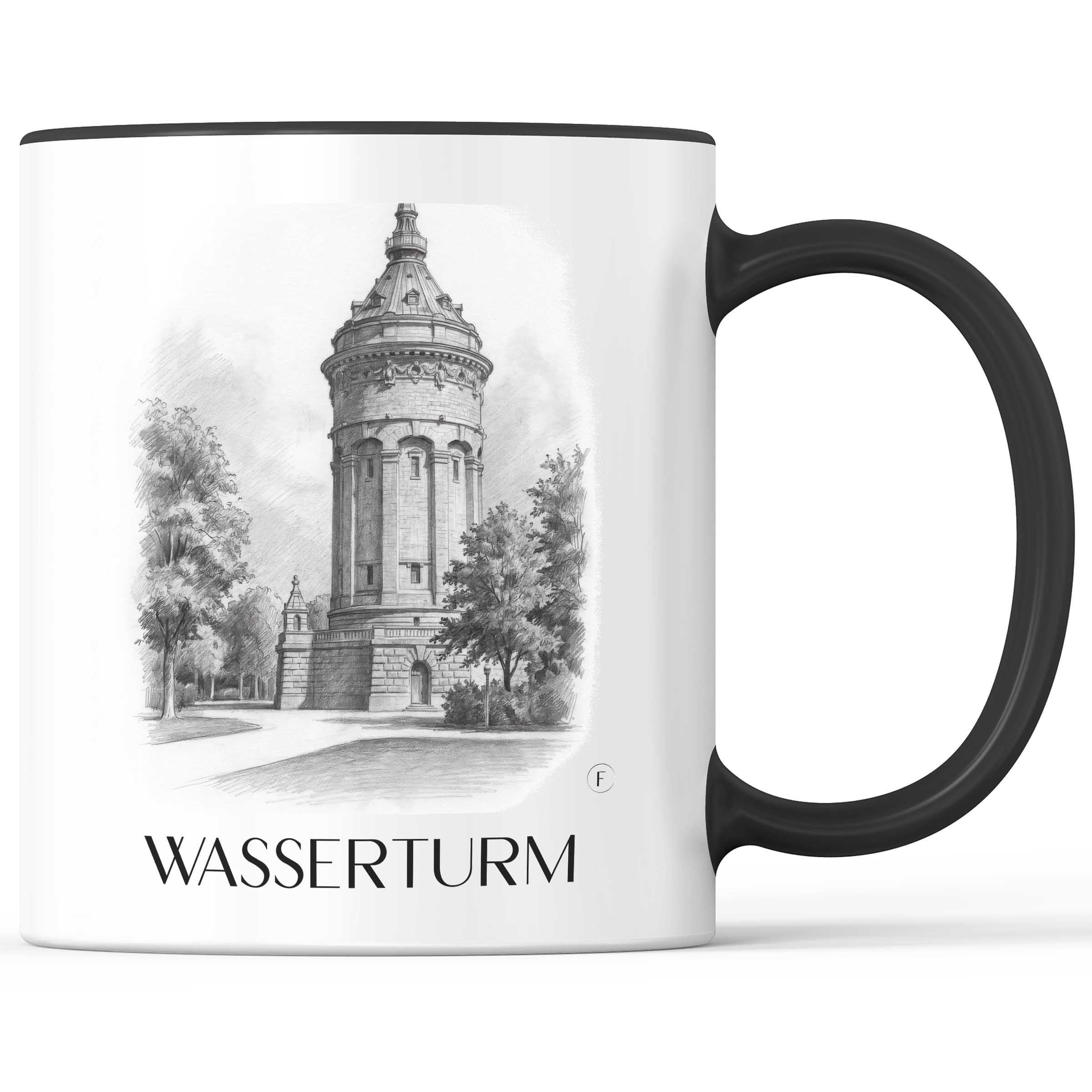wasserturm-mannheim-deutschland-kaffeebecher-bleistift-zeichnung-drawing